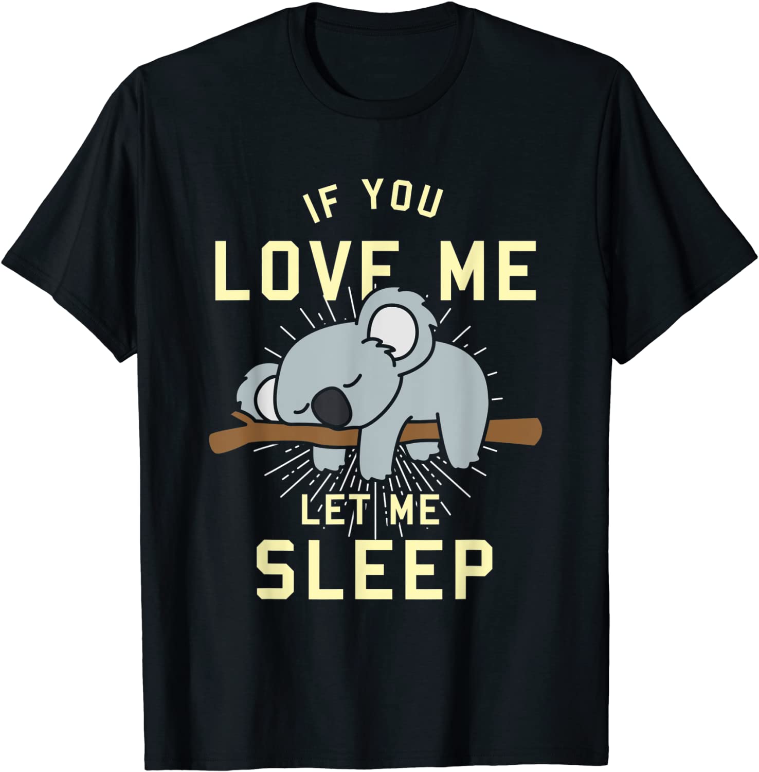 Cute Animal Gift Idea Sleeping Koala T-Shirt