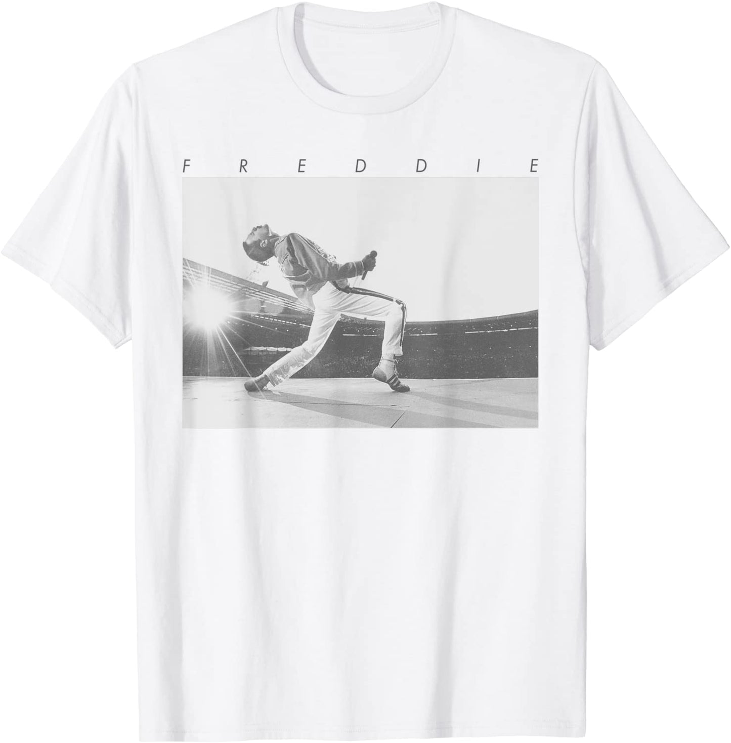 Freddie Mercury Official Howl Stage Icon BW Photo T-Shirt