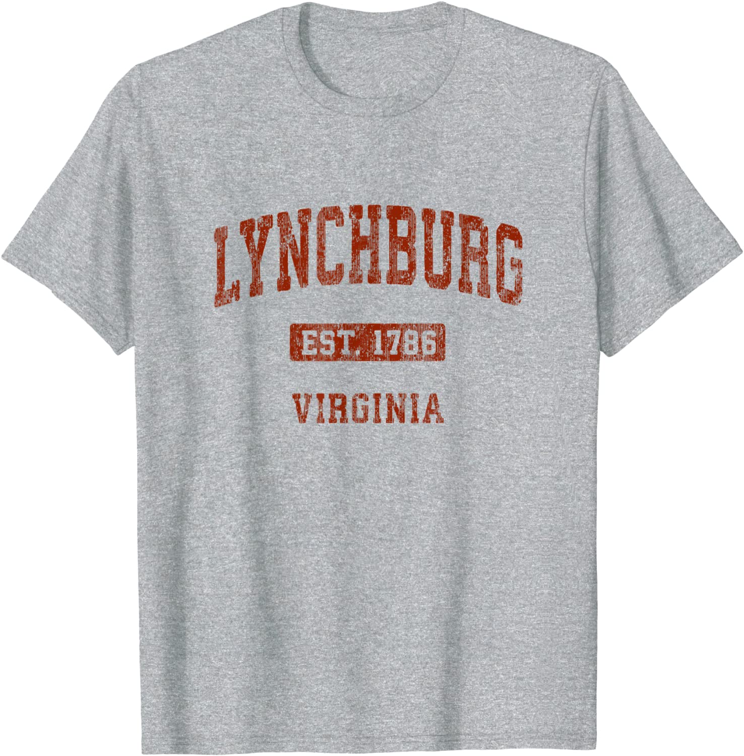Lynchburg Virginia VA Vintage Athletic Sports Design T-Shirt