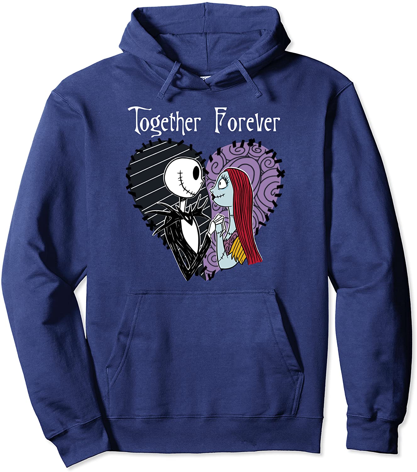 Disney The Nightmare Before Christmas Jack Sally Together Pullover Hoodie
