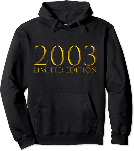 18th Birthday Boys Girls 18 Years Bday Funny Gift Year 2003 Pullover Hoodie