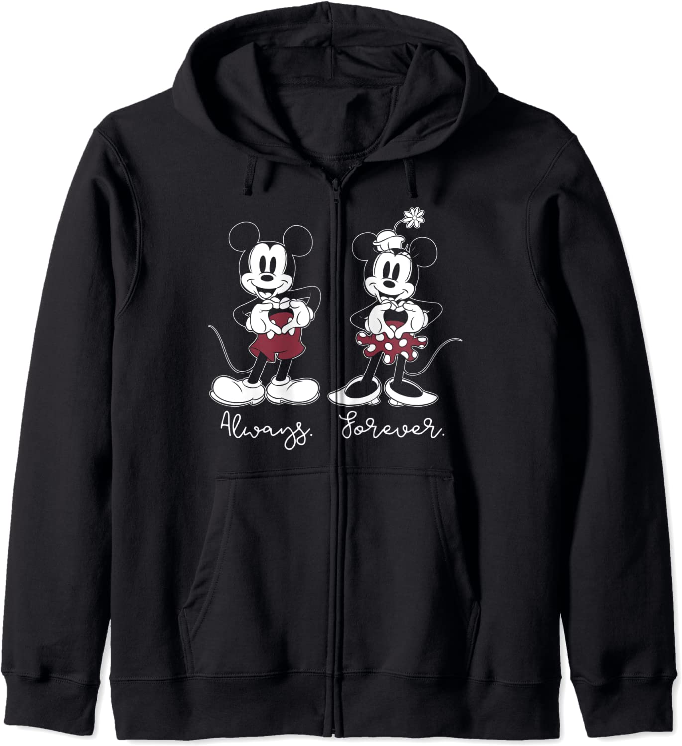 Disney Mickey And Friends Mickey And Minnie Always Forever Hoodie