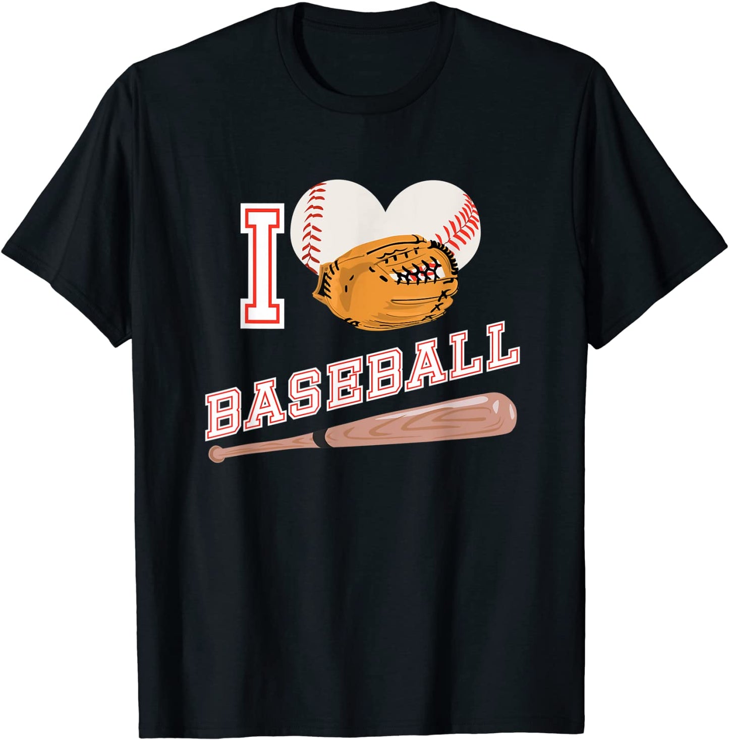 Baseball Sports Shirt - I love Baseball T-Shirt