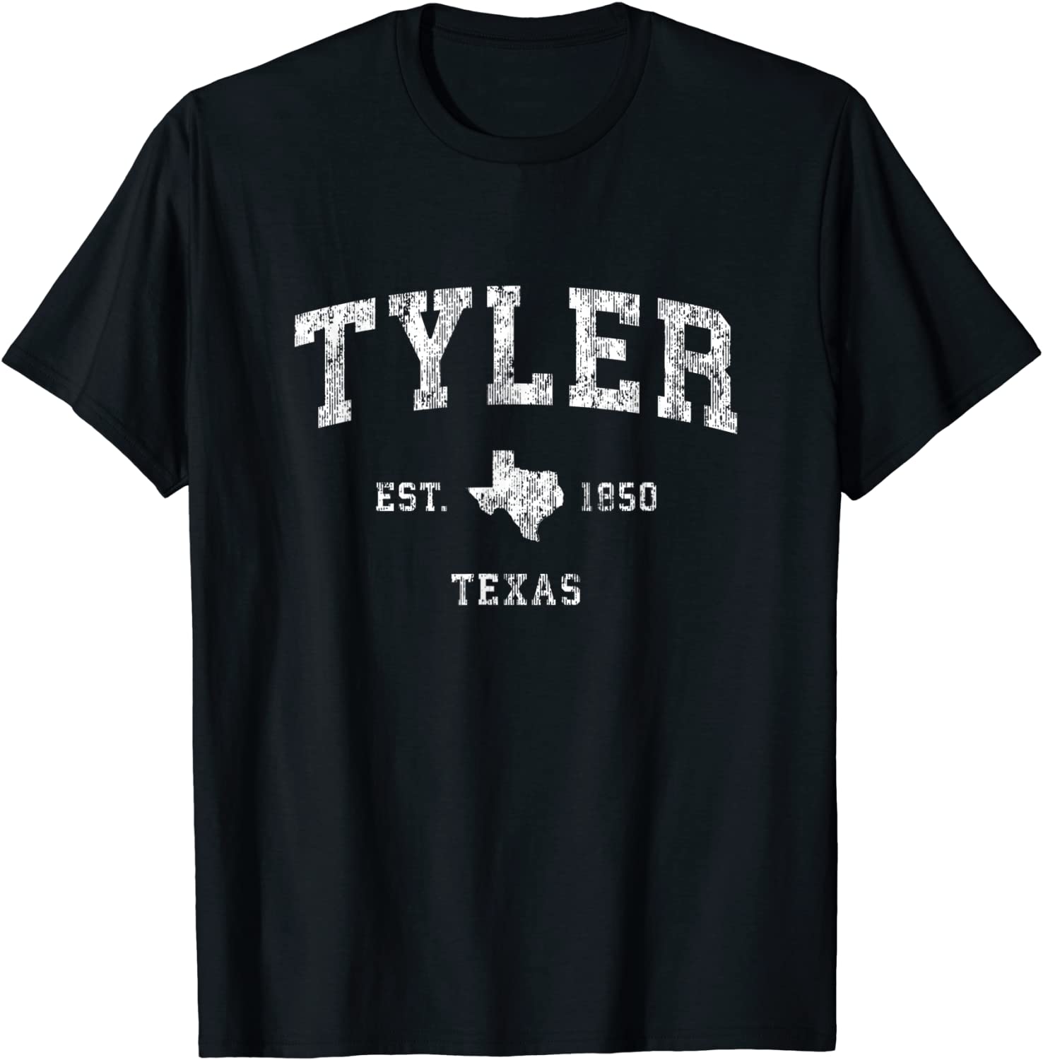 Tyler Texas TX Vintage Athletic Sports Design T-Shirt