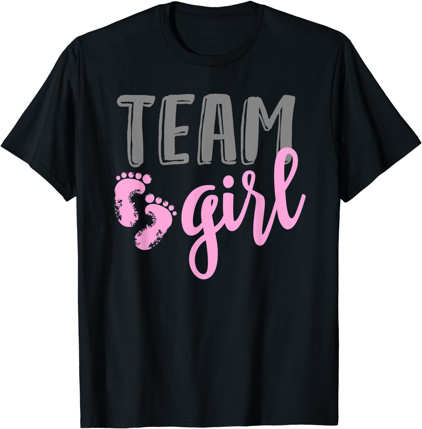 Team Girl Gender Reveal Baby Shower Shirt