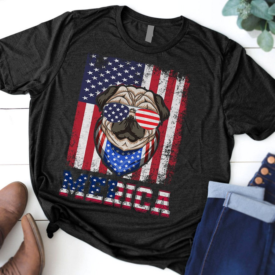 Merica Shirt 4Th Of July Shirt Women French Bulldog