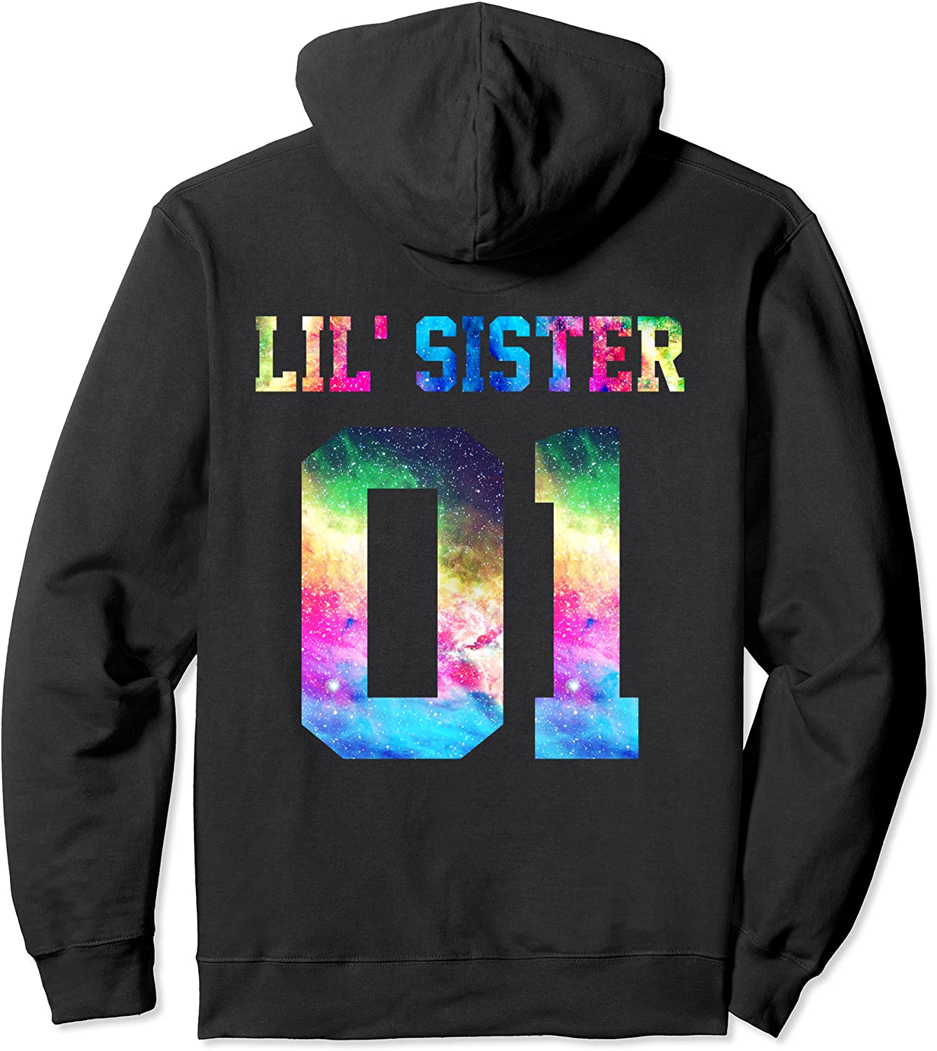 01 big sister 01 mid sister 01 lil sister for 3 sisters Pullover Hoodie