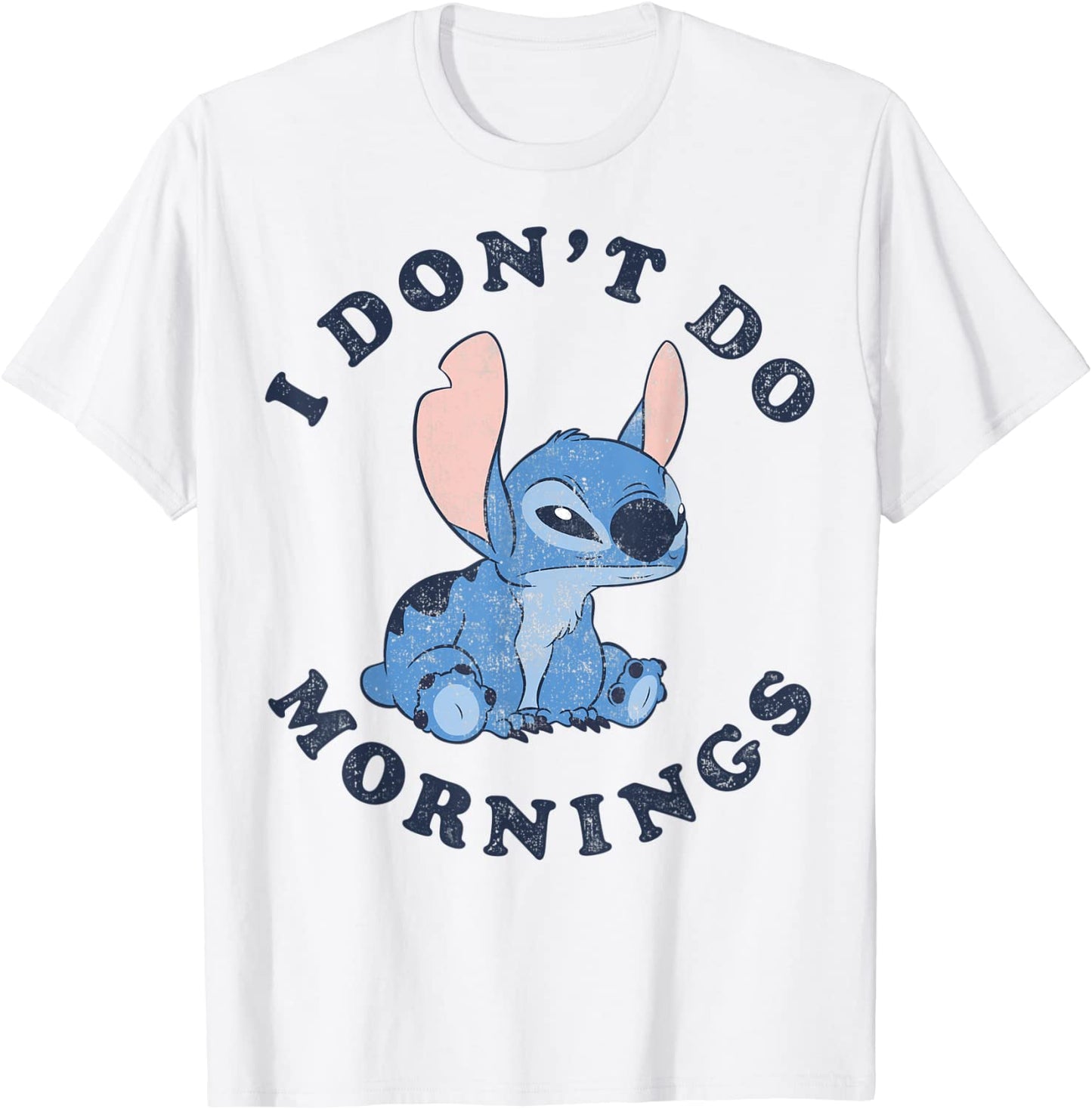 Disney Lilo Stitch I Dont Do Mornings T-Shirt