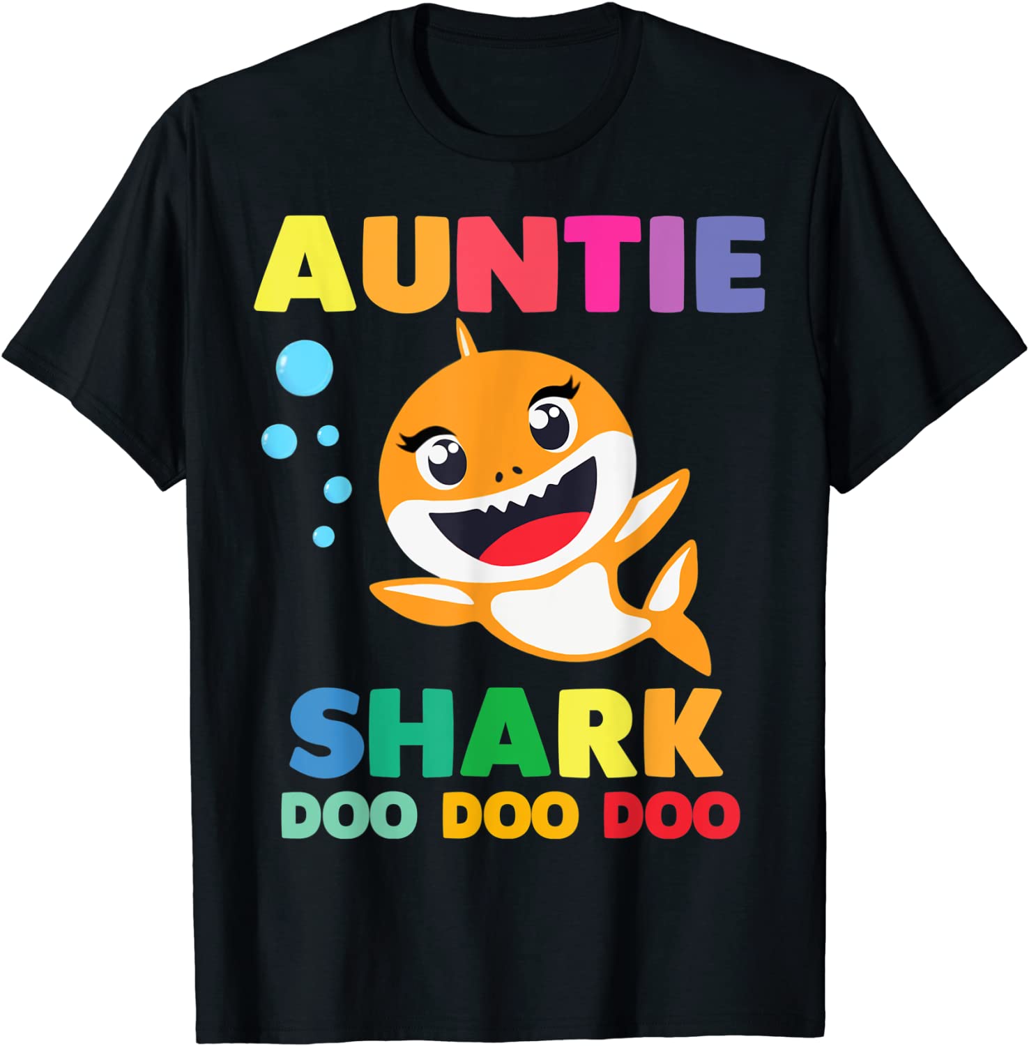 Auntie Shark Shirt Doo Doo Uncle Mommy Daddy Aunt Tshirt T-Shirt