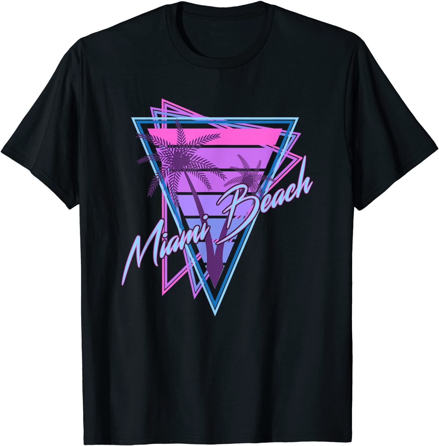 Retro Miami Beach Shirt Vintage 80s Beach Souvenir T-Shirt