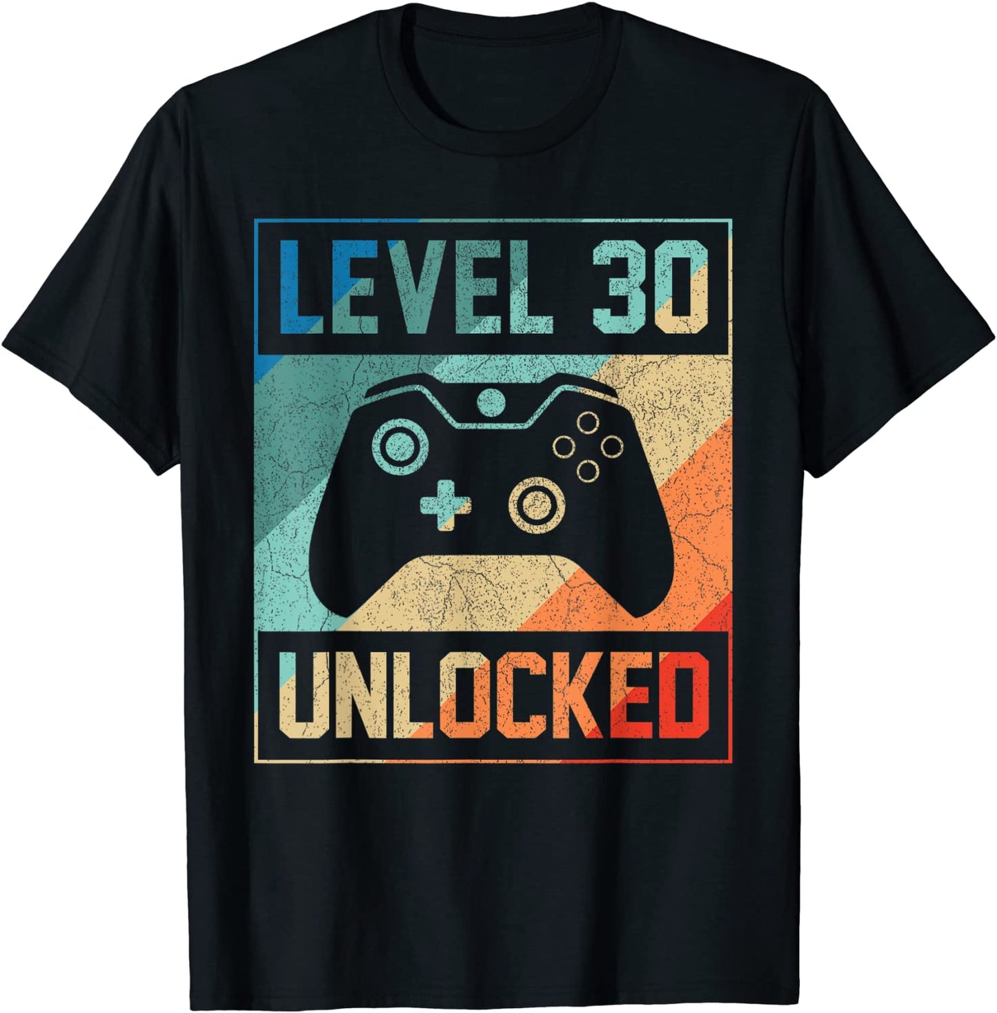 Level 30 Unlocked Shirt Video Gamer 30th Birthday Gifts Tee T-Shirt