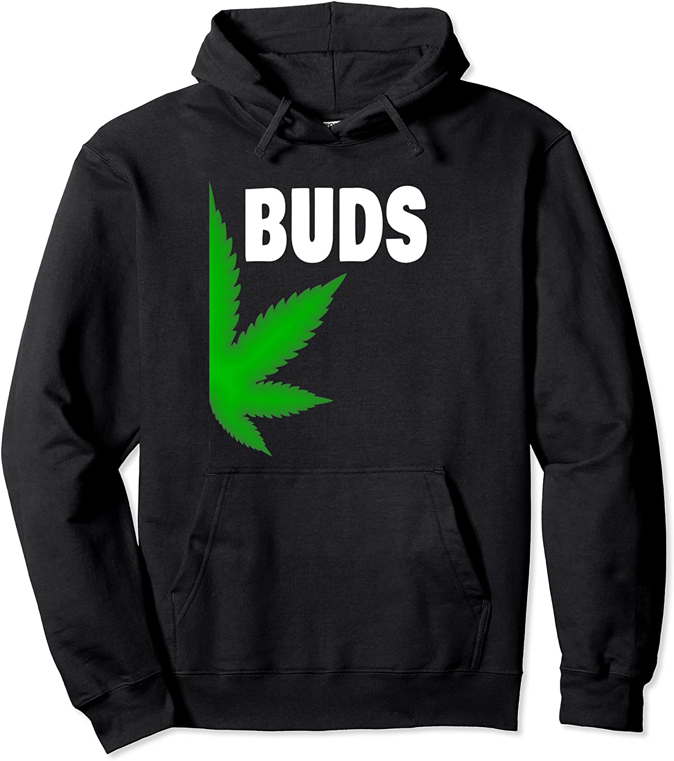 Couples Matching Best Buds BFF Marijuana Leaf Weed Gift Pullover Hoodie
