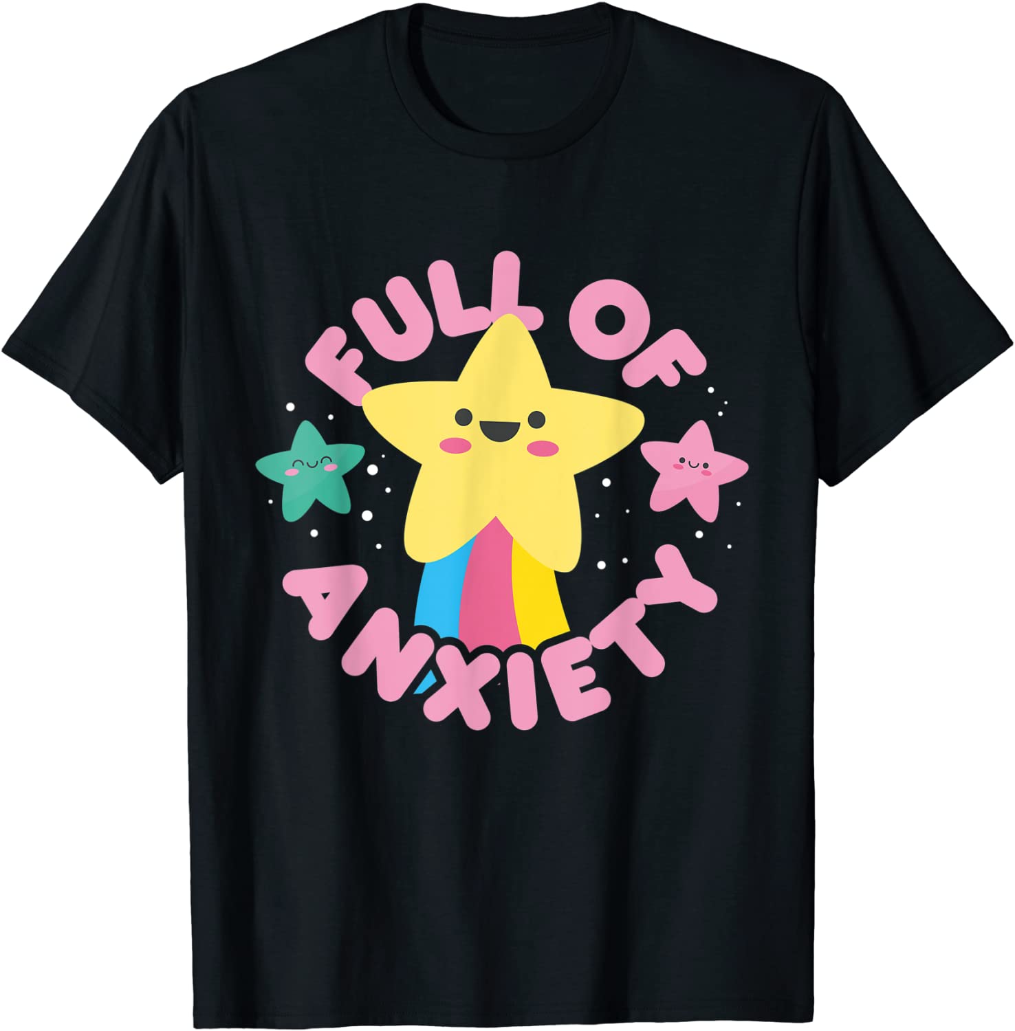 Full of Anxiety Cute Kawaii Kawaii Goth Pastel Goth T-Shirt
