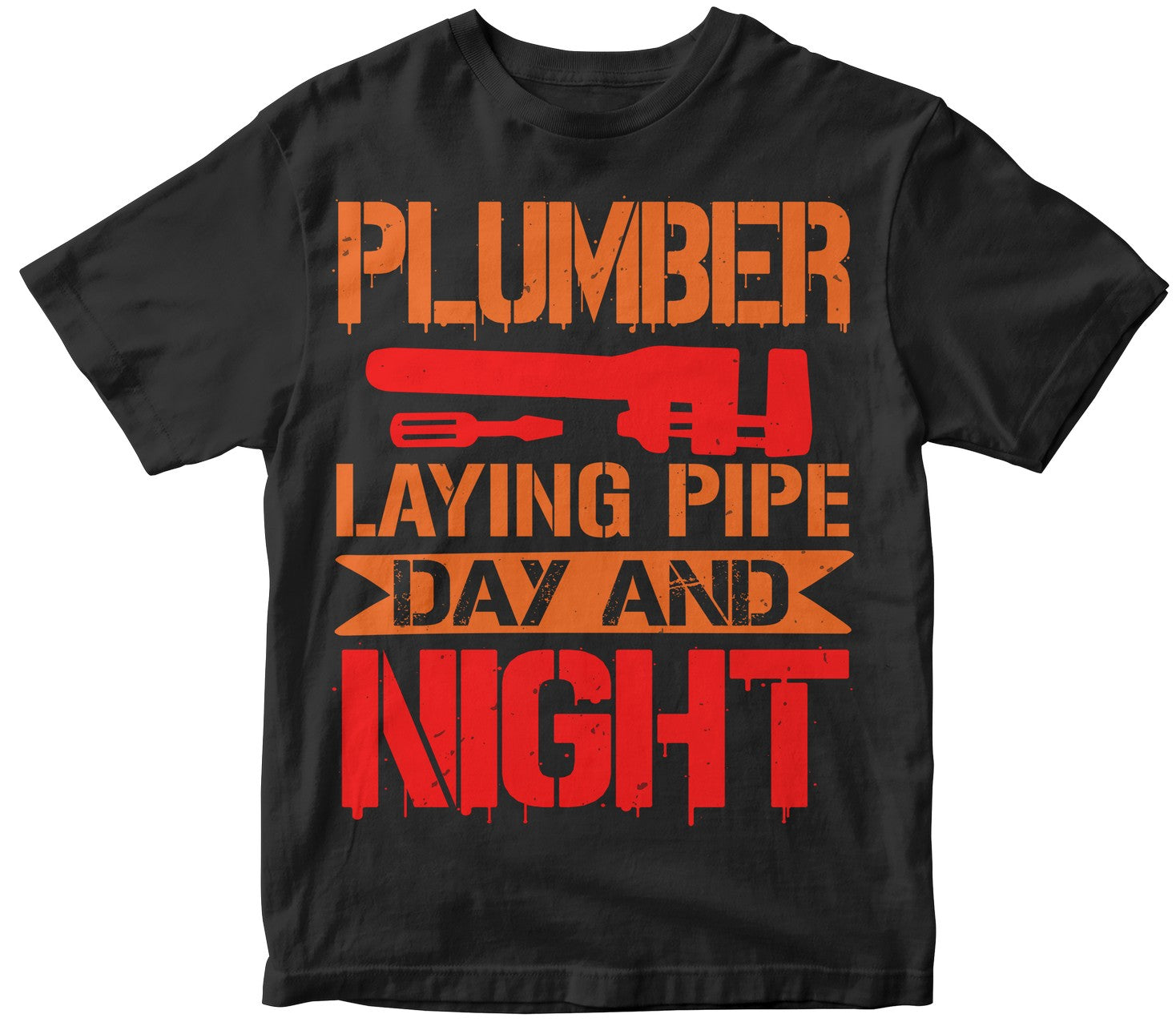 Plumber Laying Pipe Day And Night