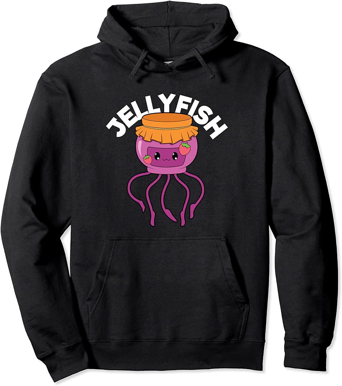 Jellyfish Cute Kawaii Strawberry Jelly Ocean Water Creature Pullover Hoodie