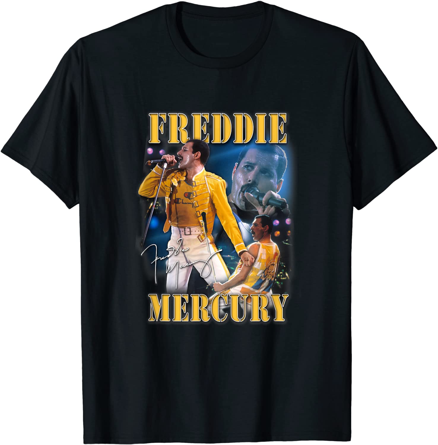 Freddie Mercury Official Live Homage Champion T-Shirt