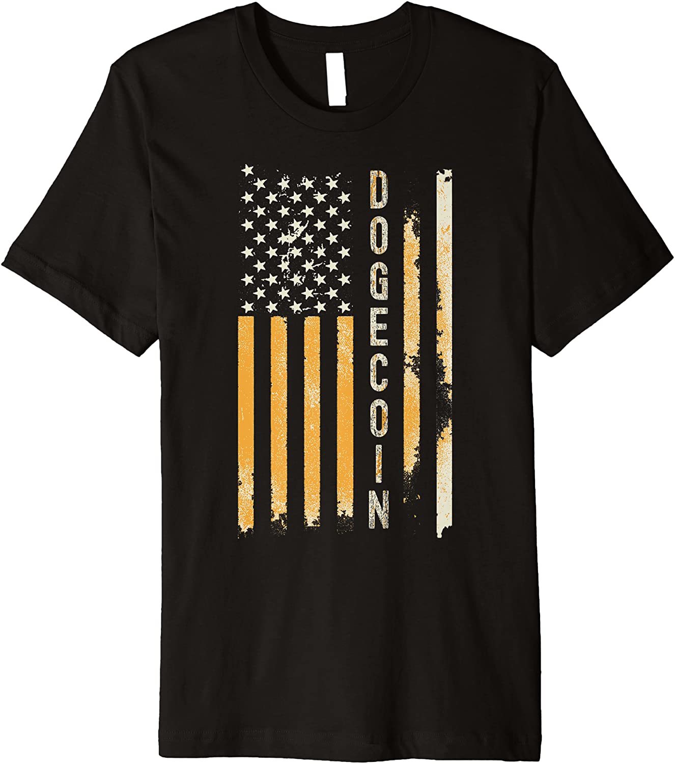 DOGECOIN Gold Flag Premium T-Shirt