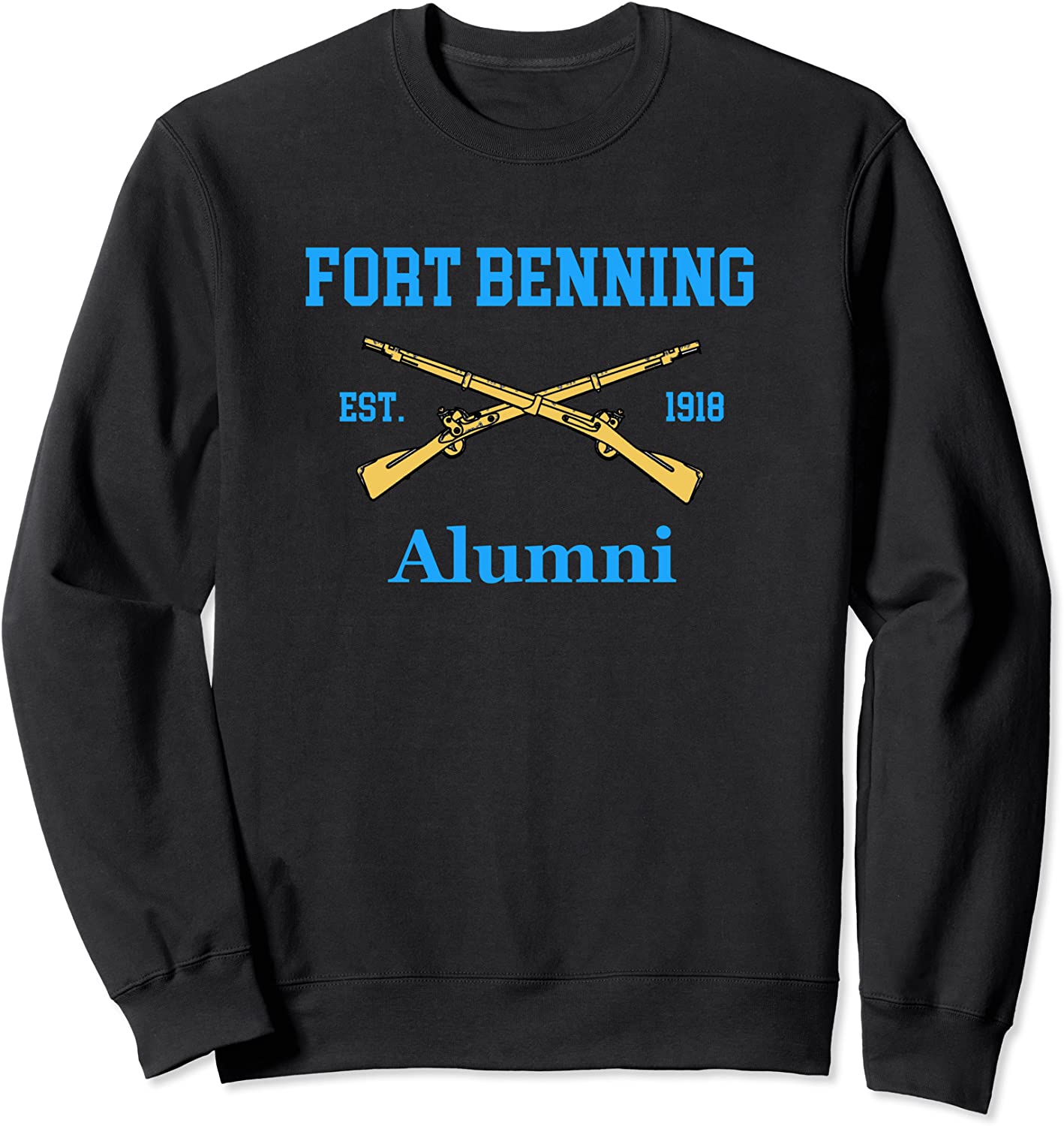 Fort Benning Alumni Est 1918 Grunt College Sweatshirt