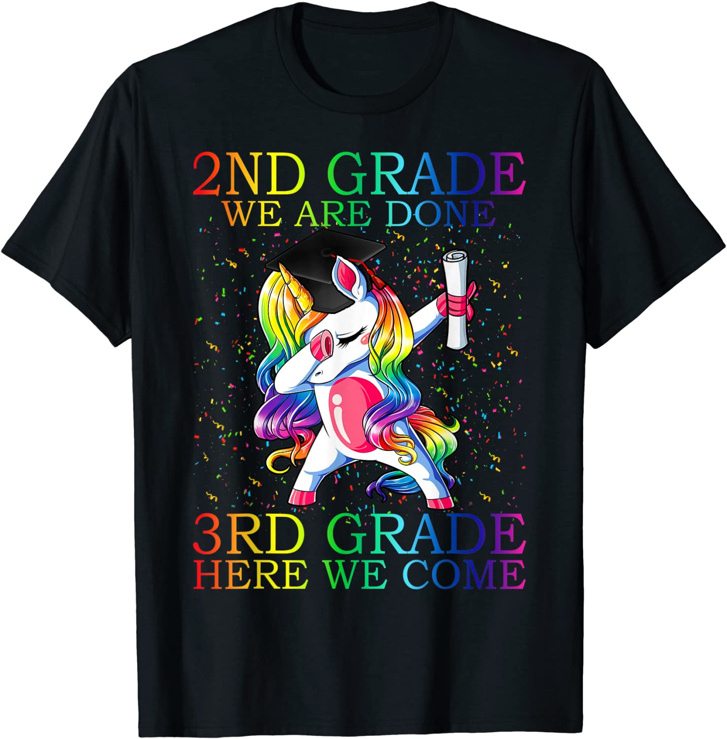 2nd Grade Graduation Magical Unicorn T-Shirt