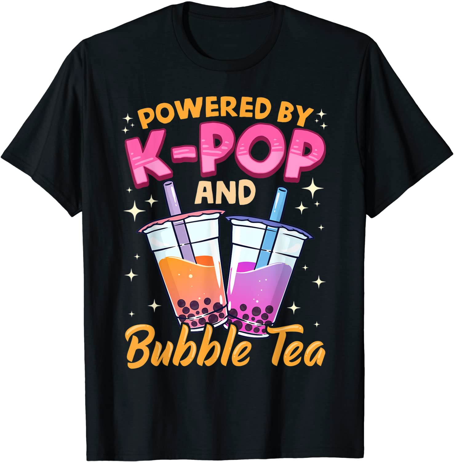 Bubble Tea Boba K-POP Music Lover Korean Milk Anime Gift T-Shirt