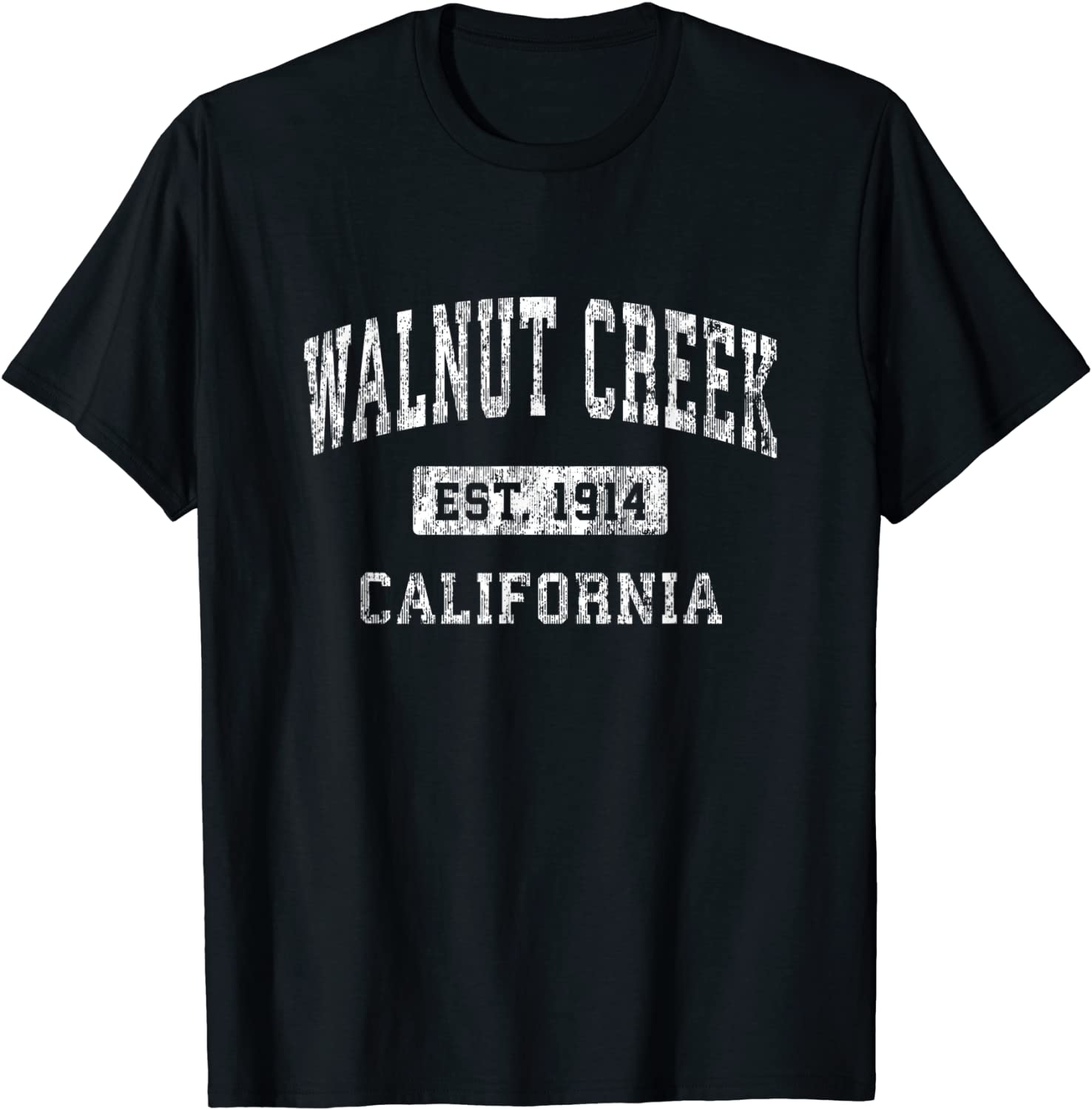 Walnut Creek California CA Vintage Established Sports Design T-Shirt
