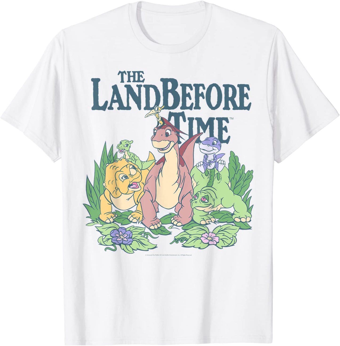 Land Before Time Pastel Dinosaur Friends T-Shirt