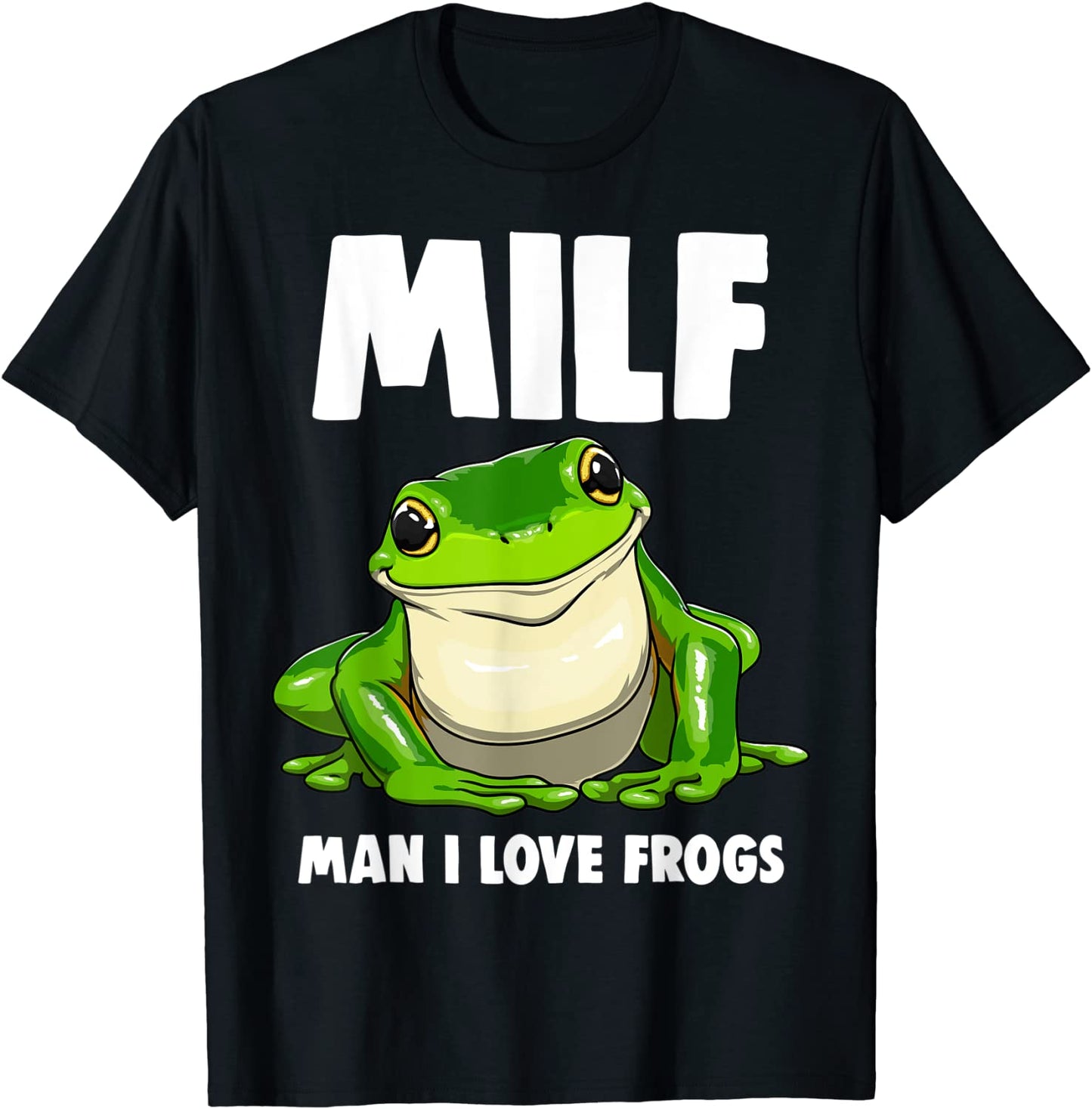 Funny Man I Love Frogs Tee Shirts Frog Love T-Shirt