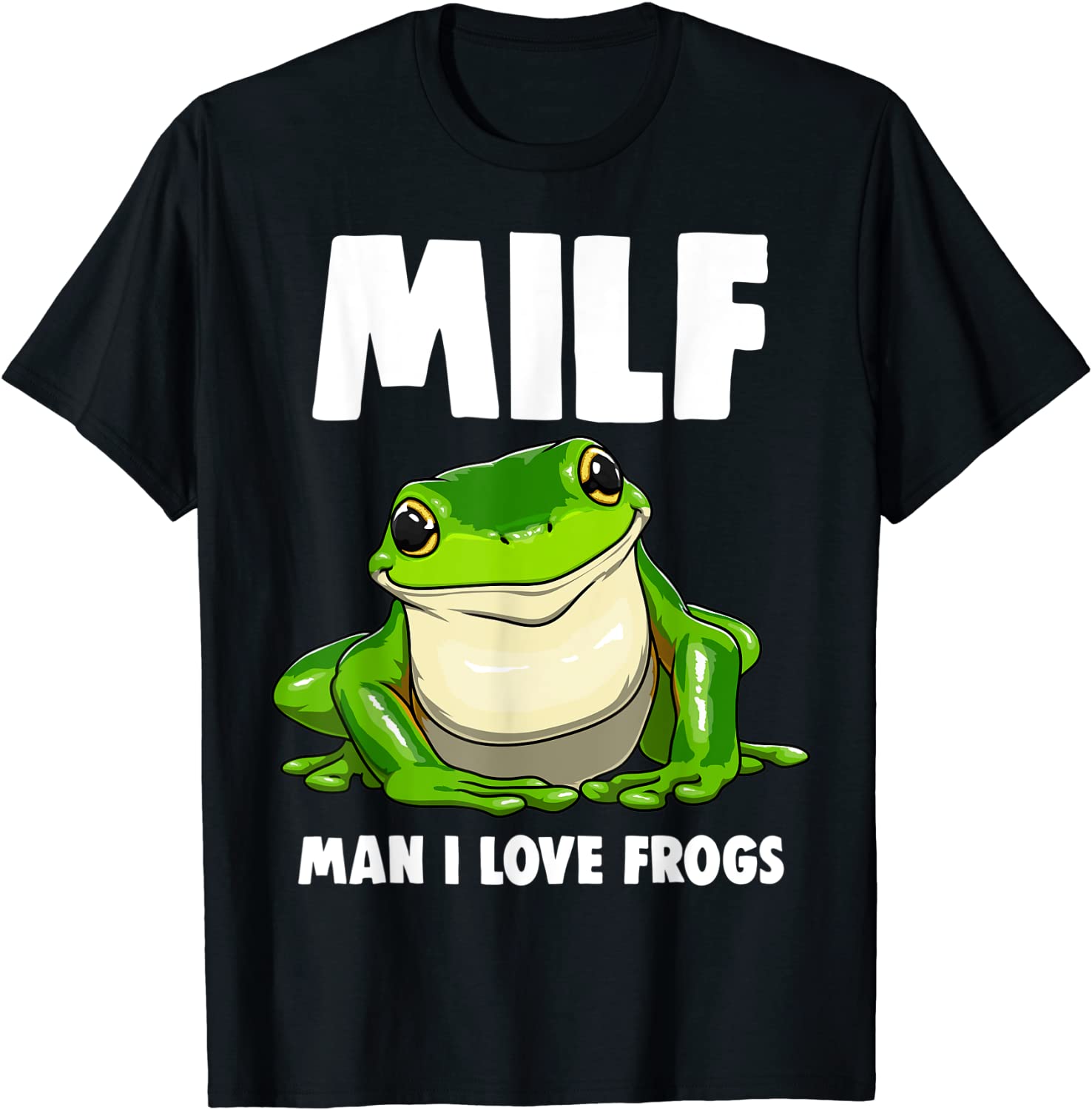 Funny Man I Love Frogs Tee Shirts Frog Love T-Shirt