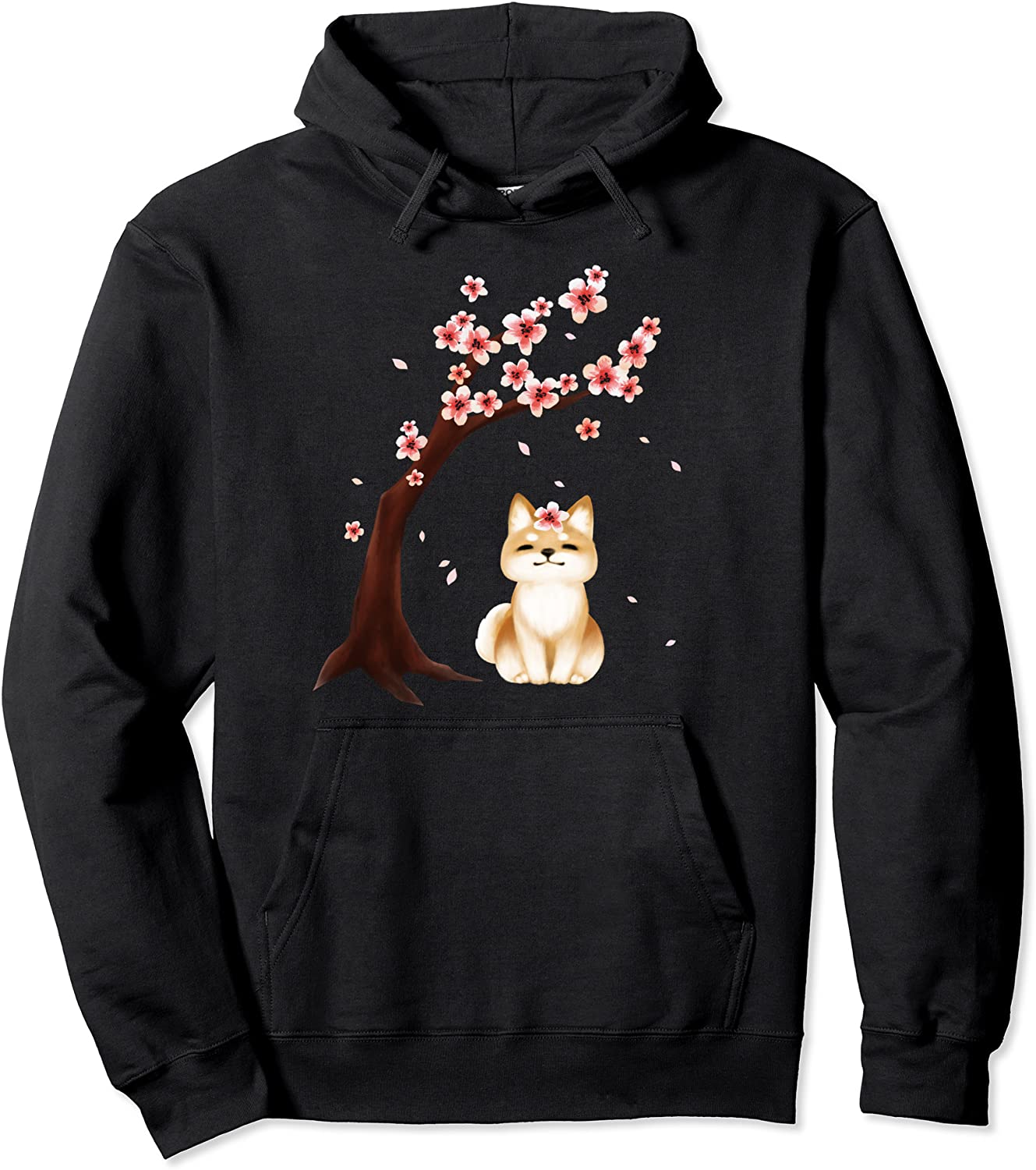 Shiba Inu Dog Japanese Cherry Blossom Sakura Flower Hoodie