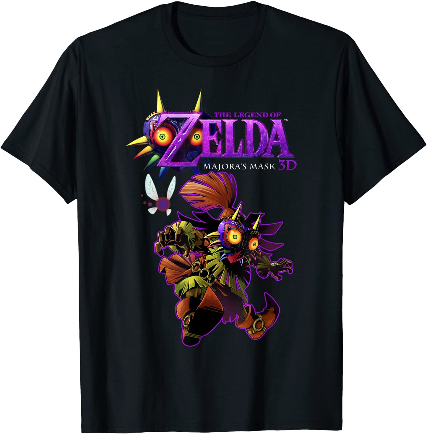 Legend Of Zelda Majoras Mask Skull Kid Portrait Logo T-Shirt