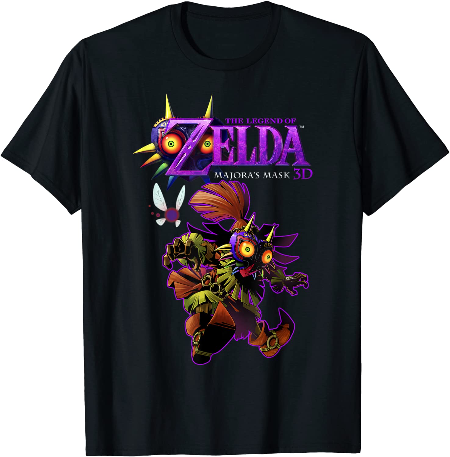 Legend Of Zelda Majoras Mask Skull Kid Portrait Logo T-Shirt