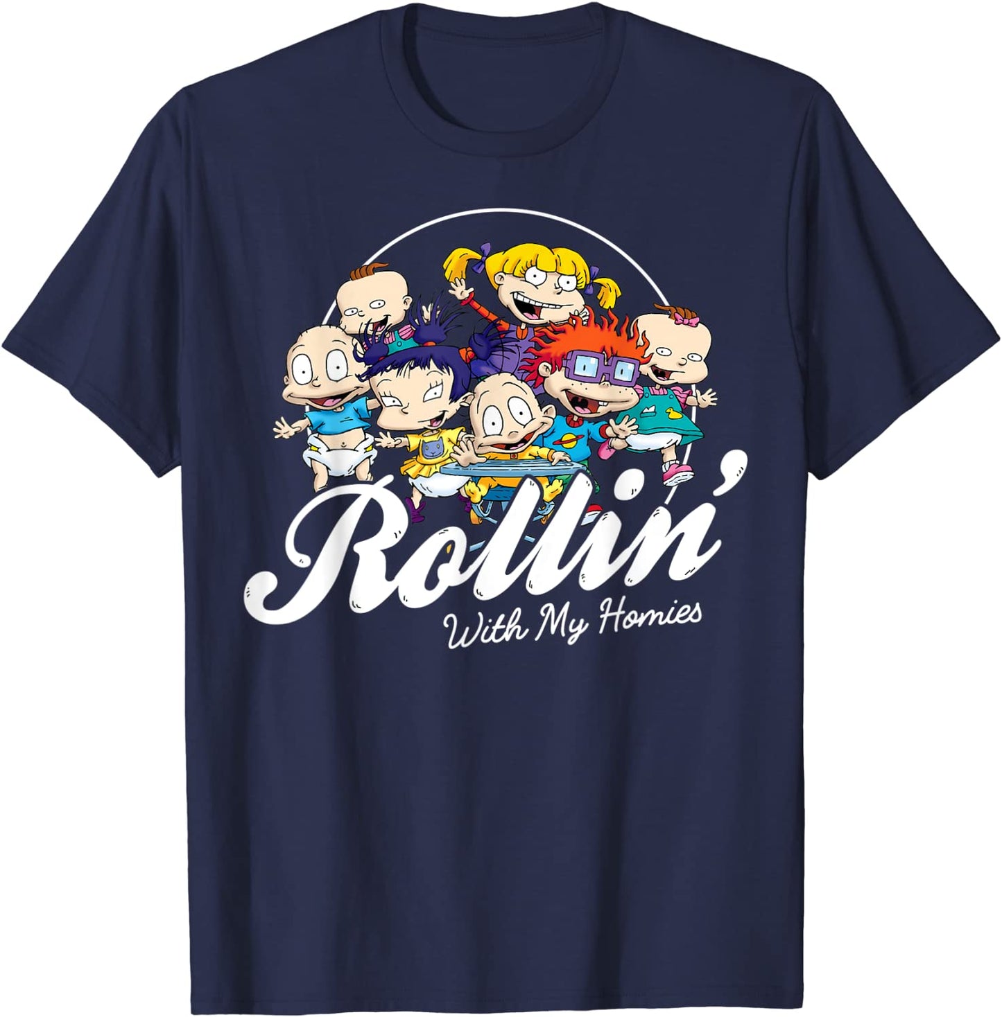 Rugrats Rollin With My Homies Baby Group Graphic T-Shirt