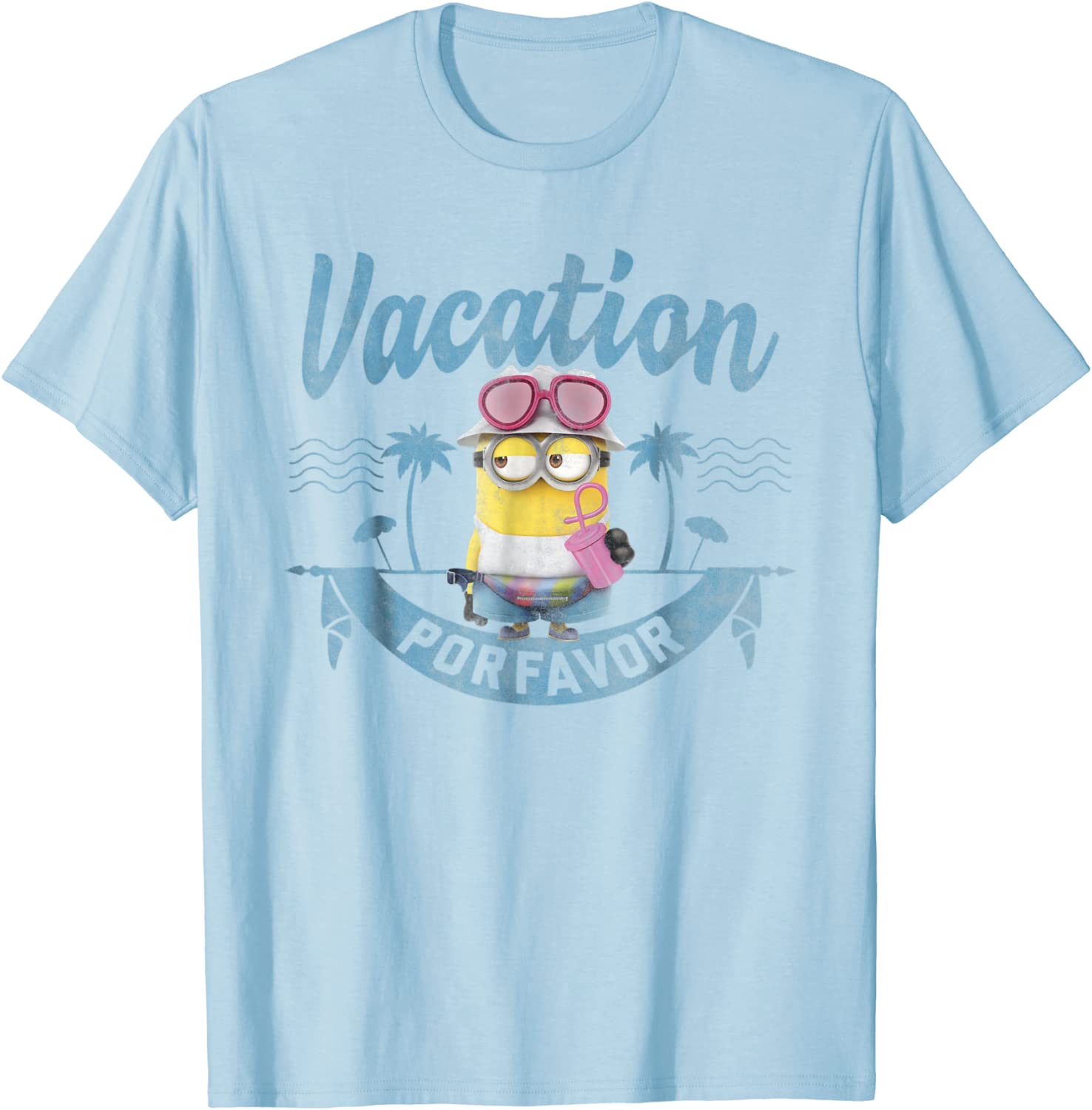 Despicable Me Minions Vacation Por Favor Graphic T-Shirt