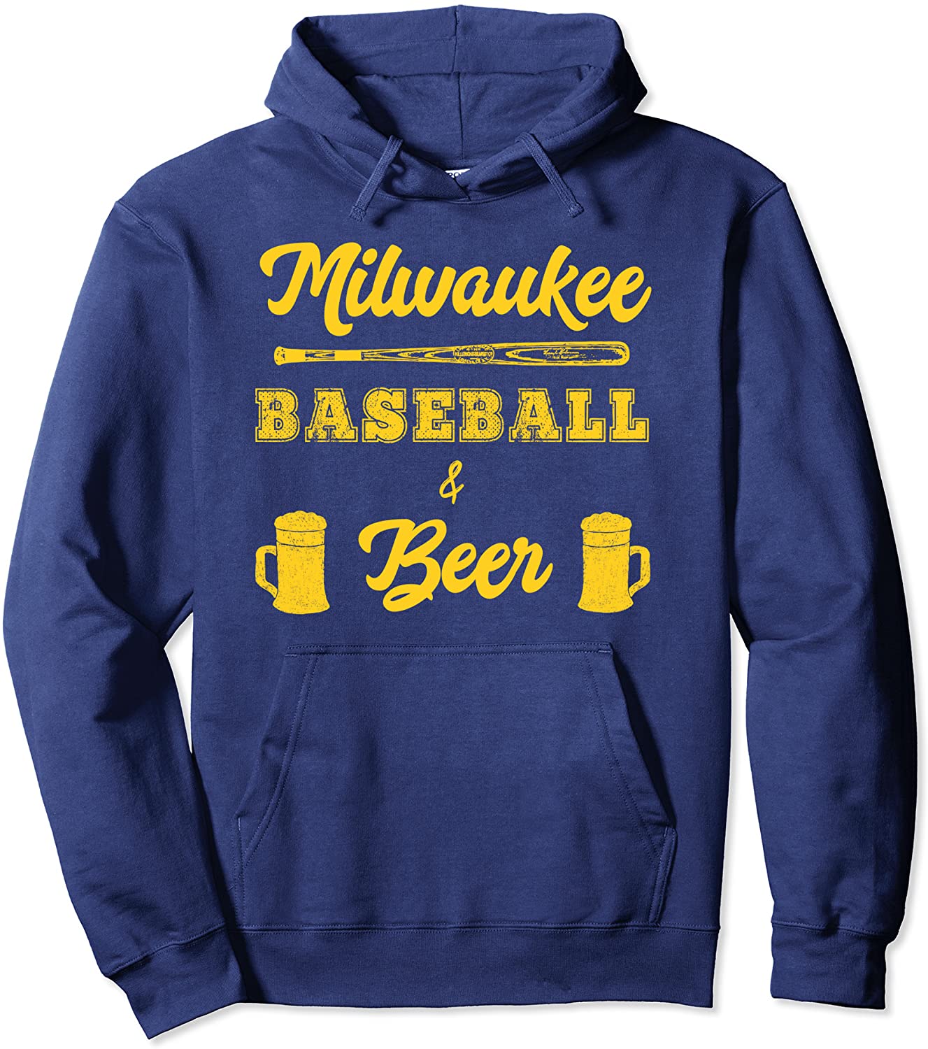 Classic Milwaukee Baseball Beer Fan Retro Hoodie