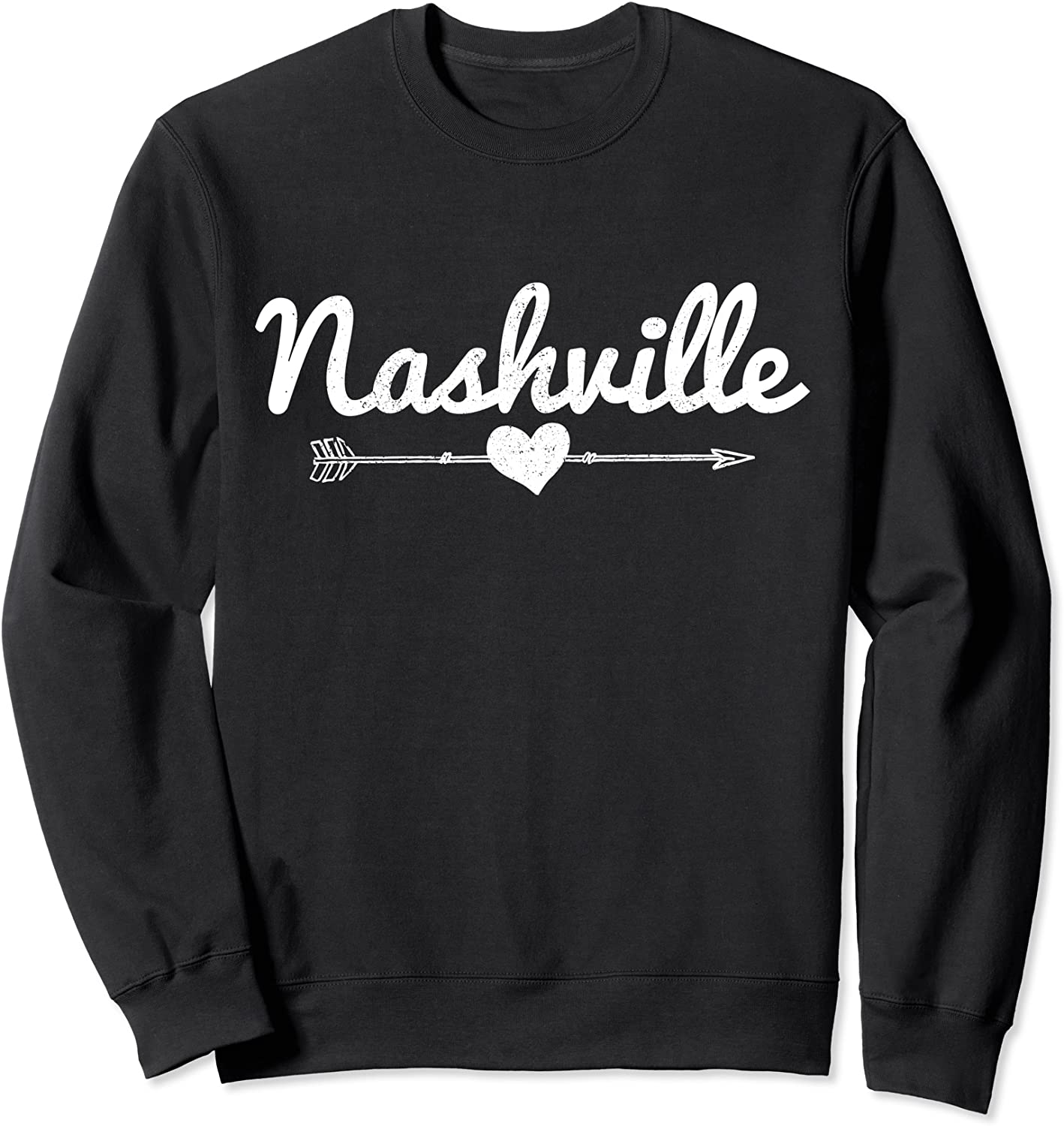 Nashville Tennessee - Arrow Heart Music City Souvenir Gift Sweatshirt