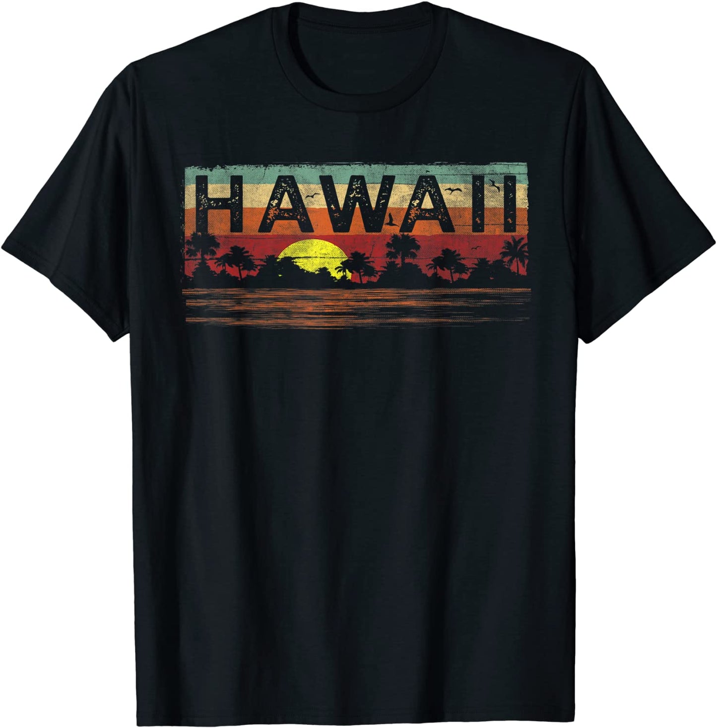 Vintage Tropical Hawaii T Shirt - Hawaiian T Shirt