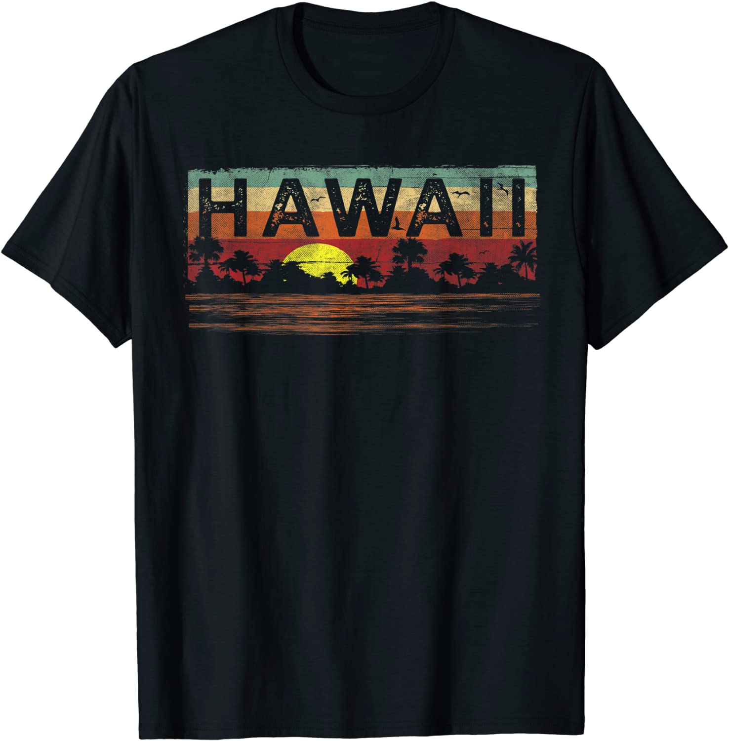 Vintage Tropical Hawaii T Shirt - Hawaiian T Shirt