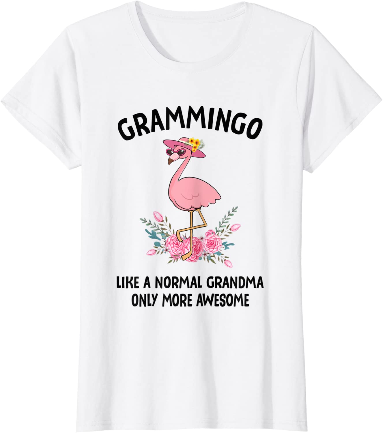 Womens Grammingo Like A Normal Grandma Only More Awesome Tshirt
