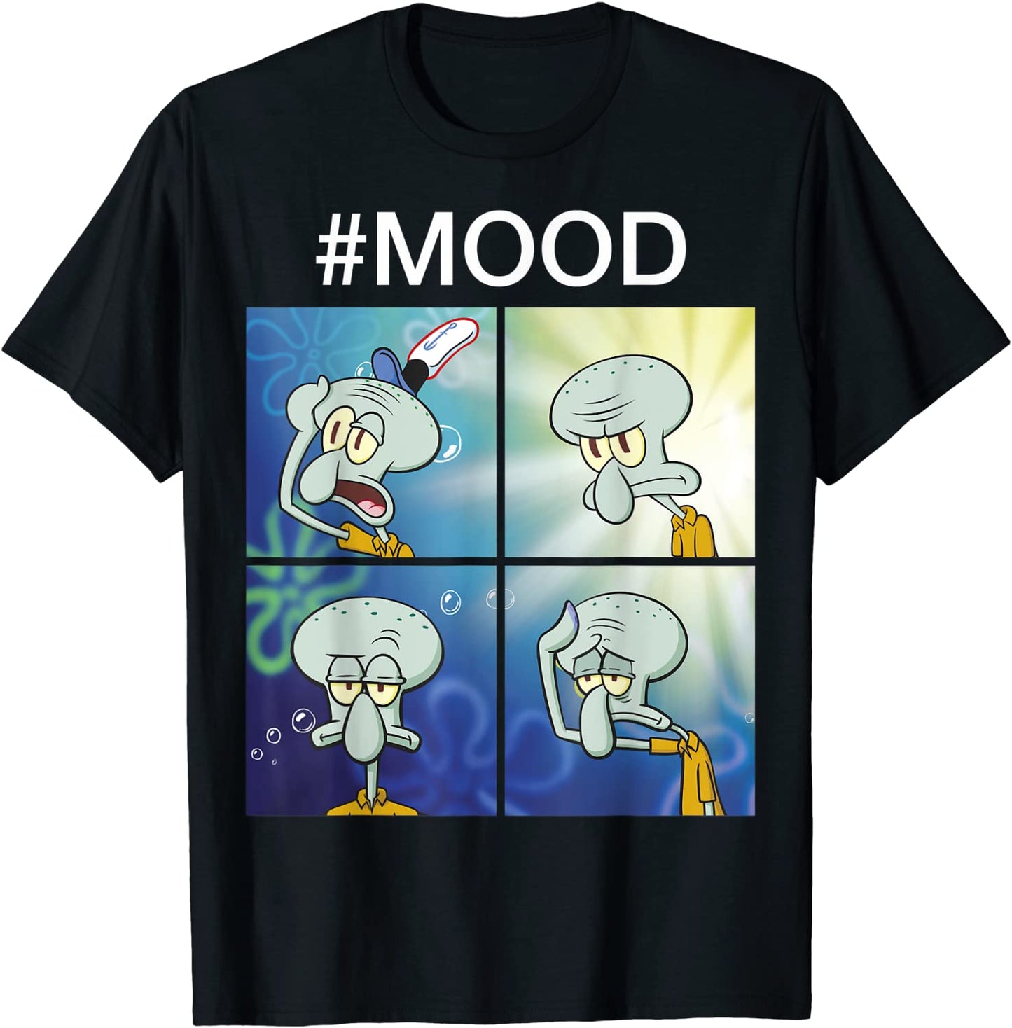 Spongebob Squarepants Squidward Mood Meme T-Shirt