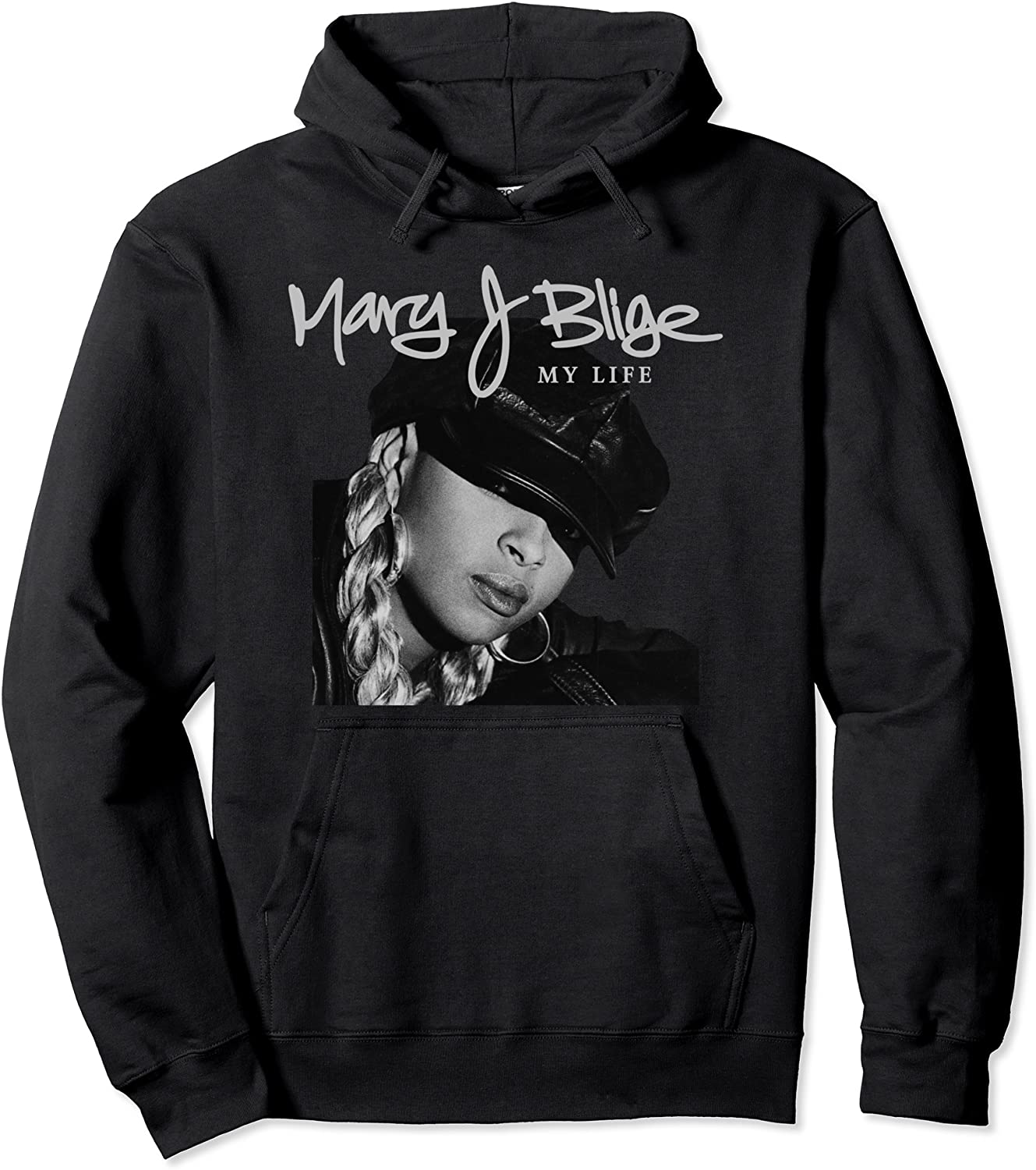 Official Mary J Blige My Life Tracklist Back Pullover Hoodie