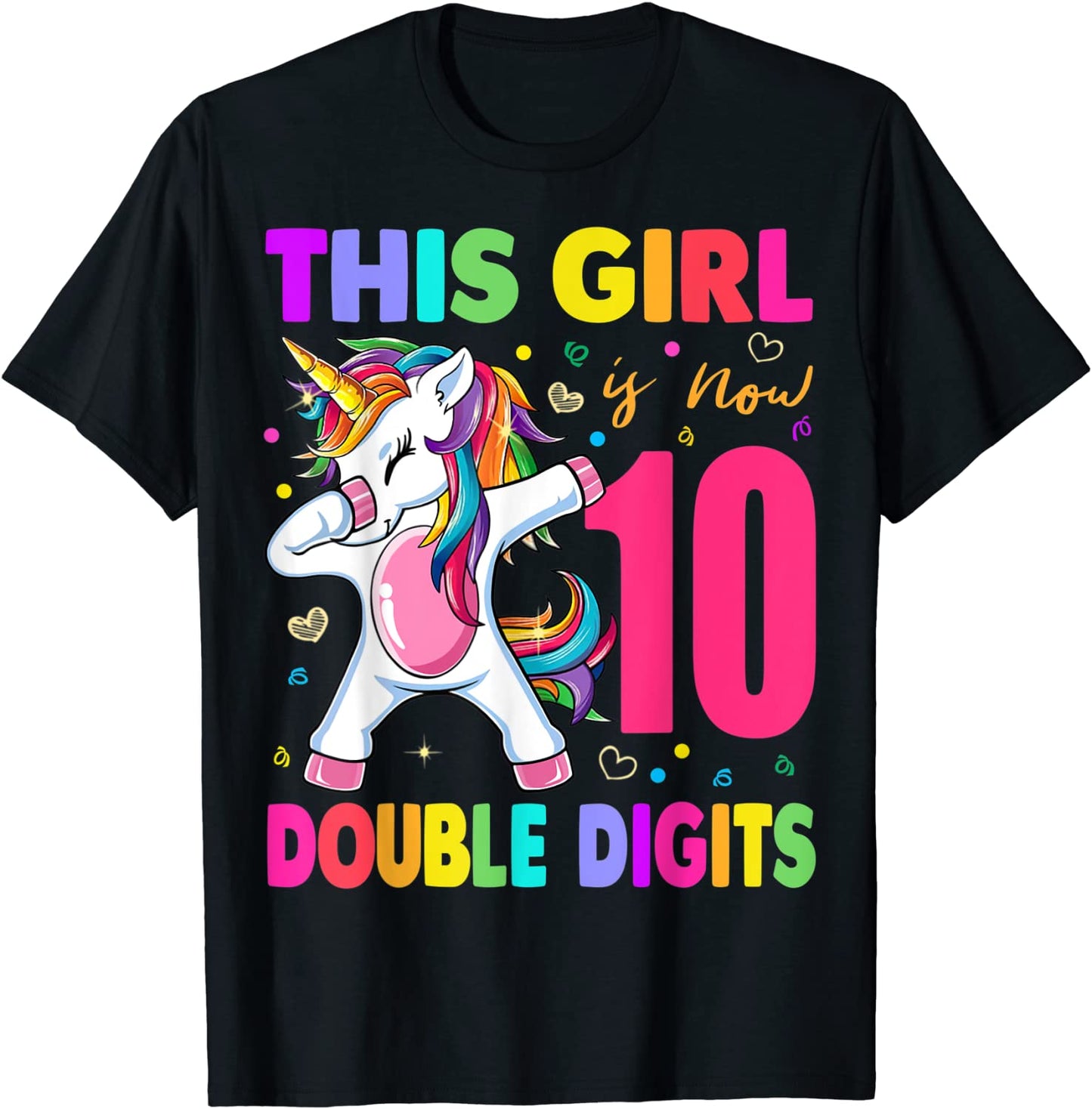 This Girl is Now Double Digits Birthday girl 10 year old T-Shirt