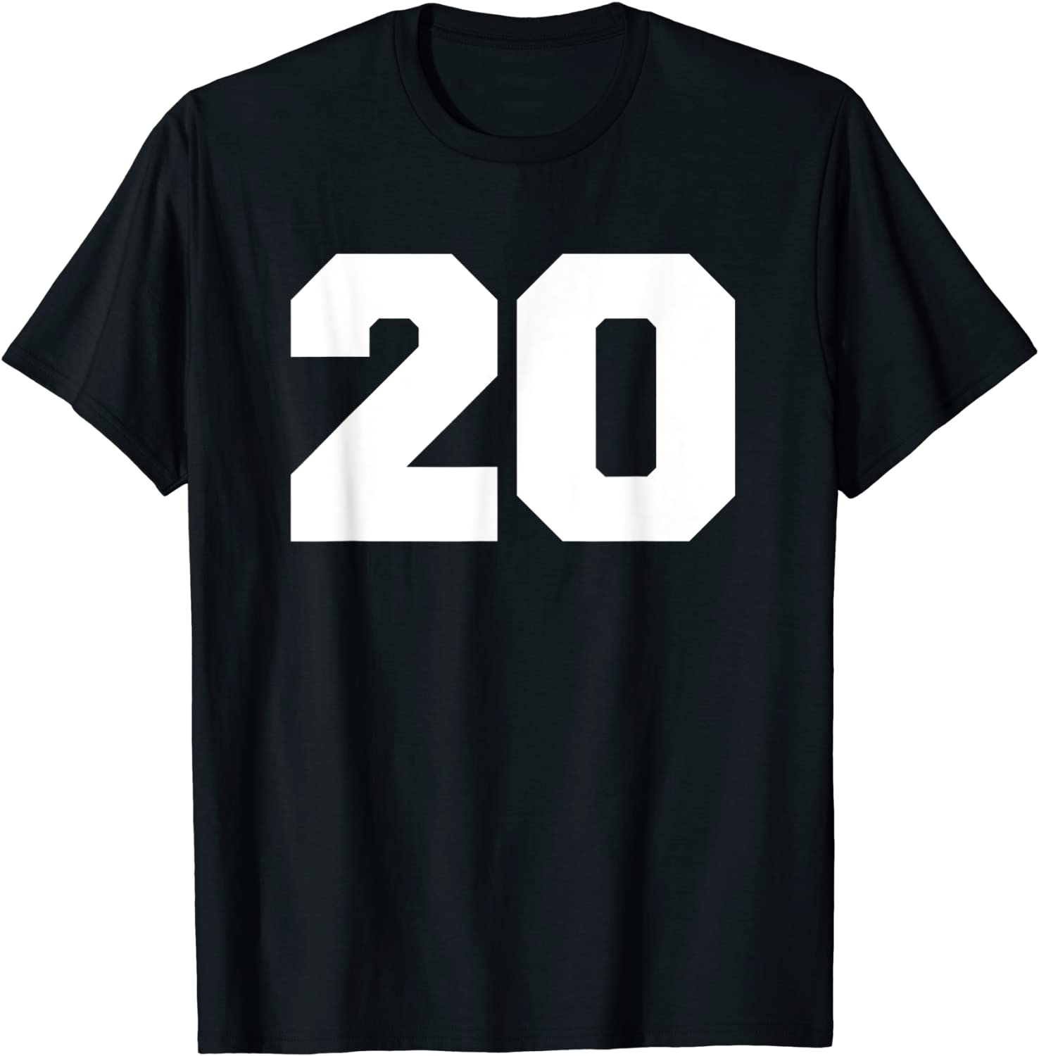 Number 20 Sports Jersey Player 20 Fan FRONT Print Varsity T-Shirt