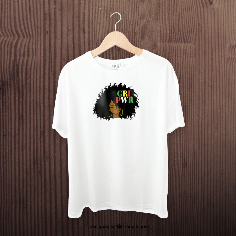 Black History Month 2021 Girl Power Grl Pwr Black Girl Magic T-Shirt