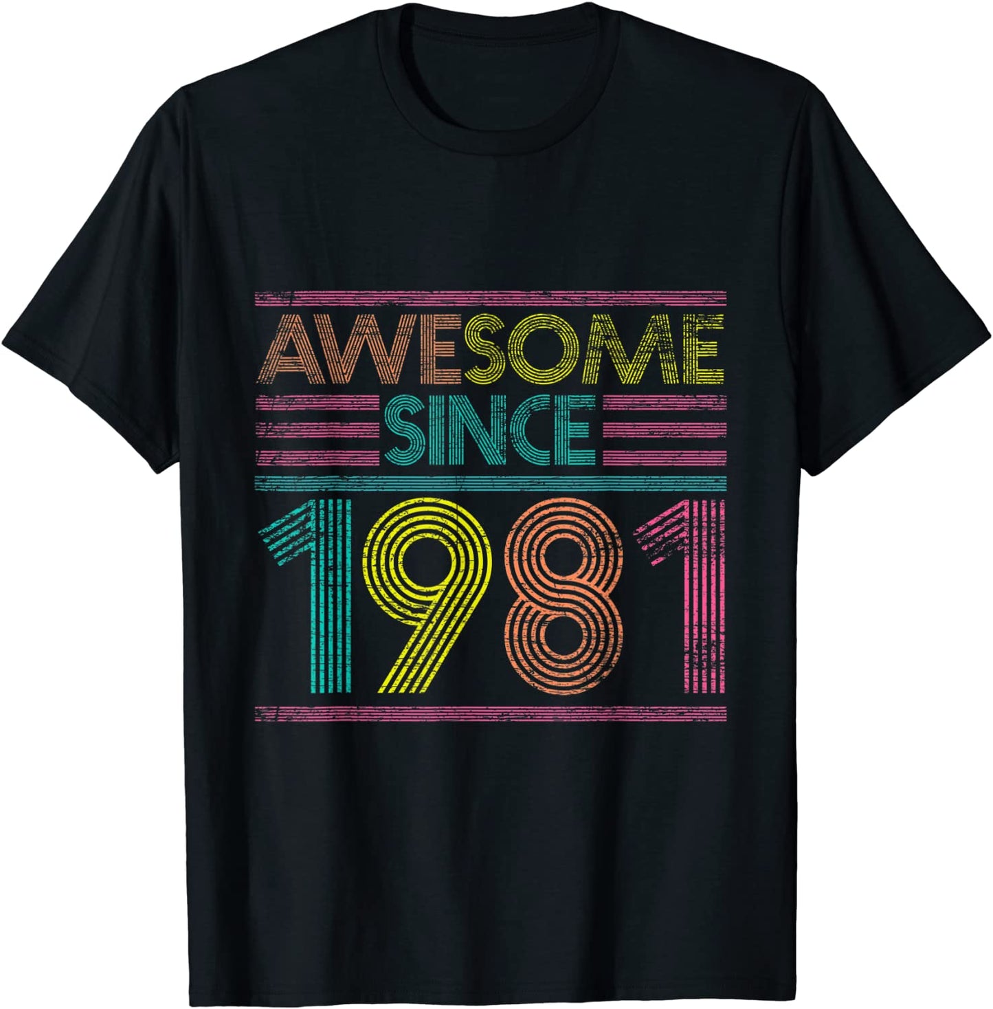 Awesome Since 1981 40th Birthday Gifts 40 Years Old T-Shirt
