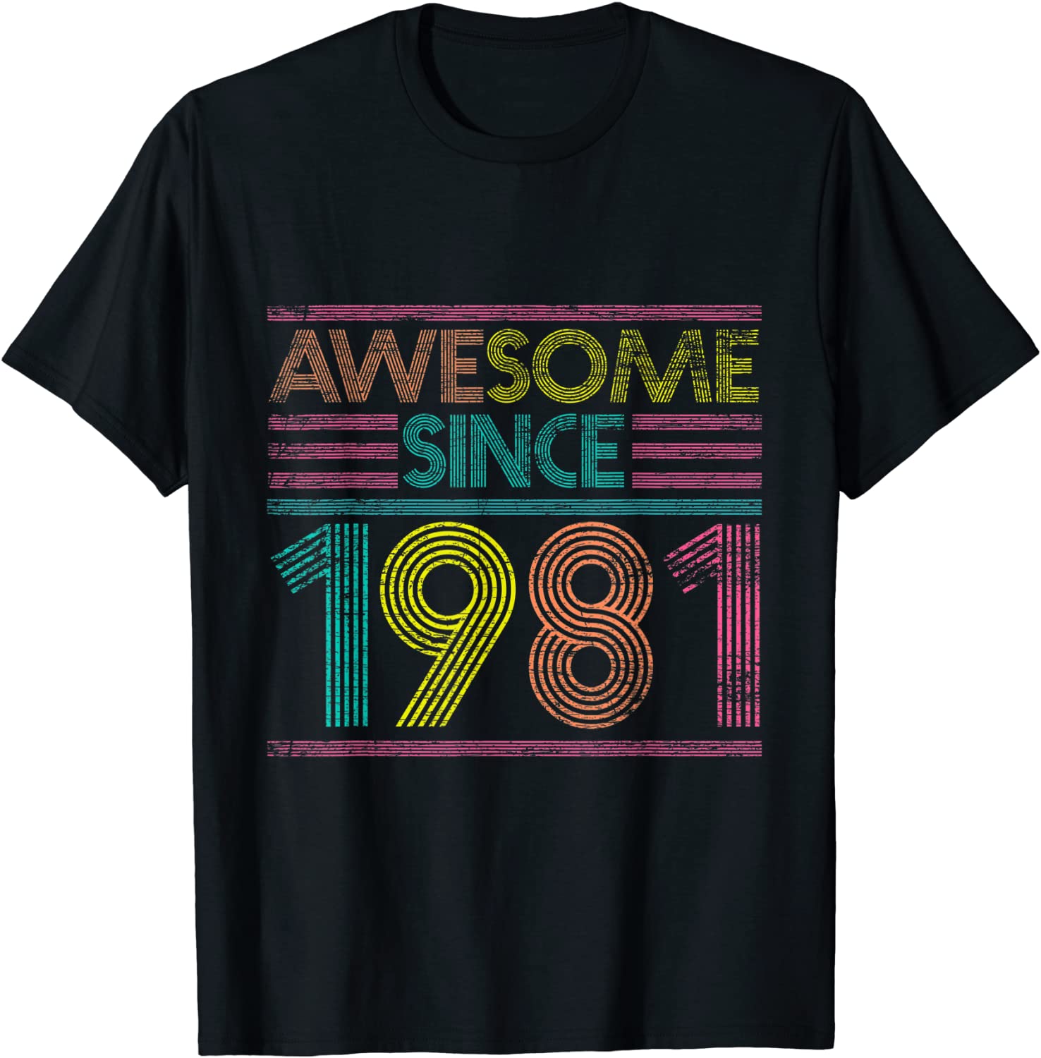 Awesome Since 1981 40th Birthday Gifts 40 Years Old T-Shirt