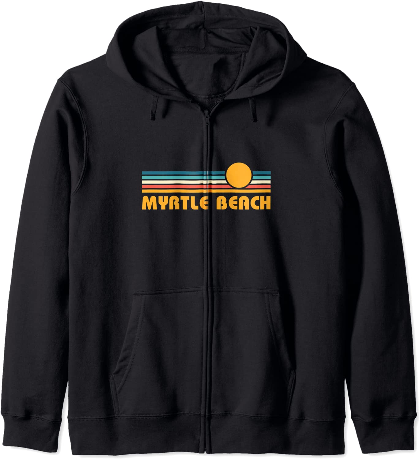 Retro Myrtle Beach South Carolina Sunset Hoodie