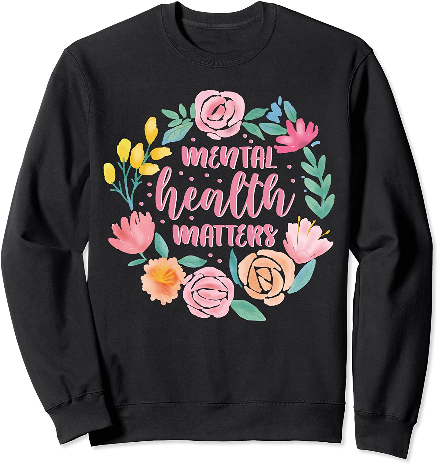 Mental Health Matters Gift Human Brain Illness Awareness Sweatshirt_1