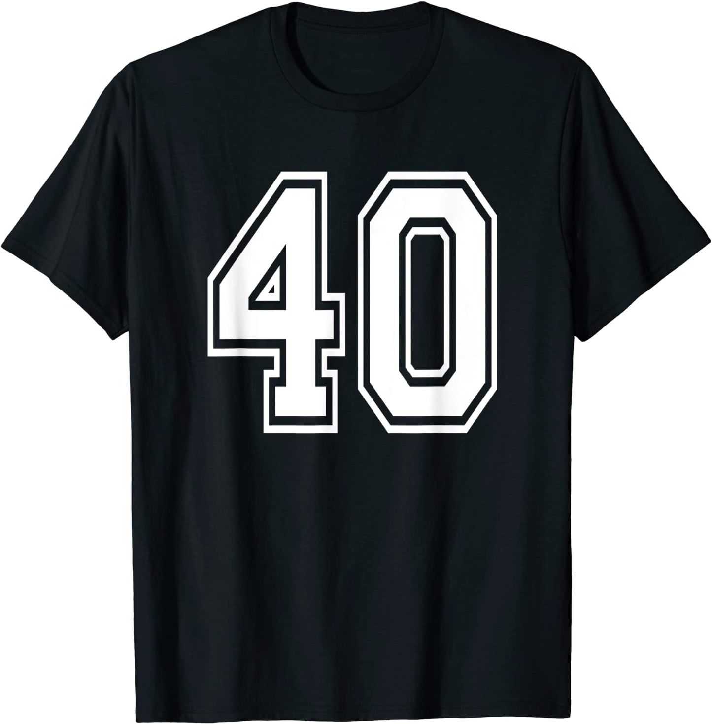 Number 40 40th Birthday Gift Player Team Numbered Jersey T-Shirt