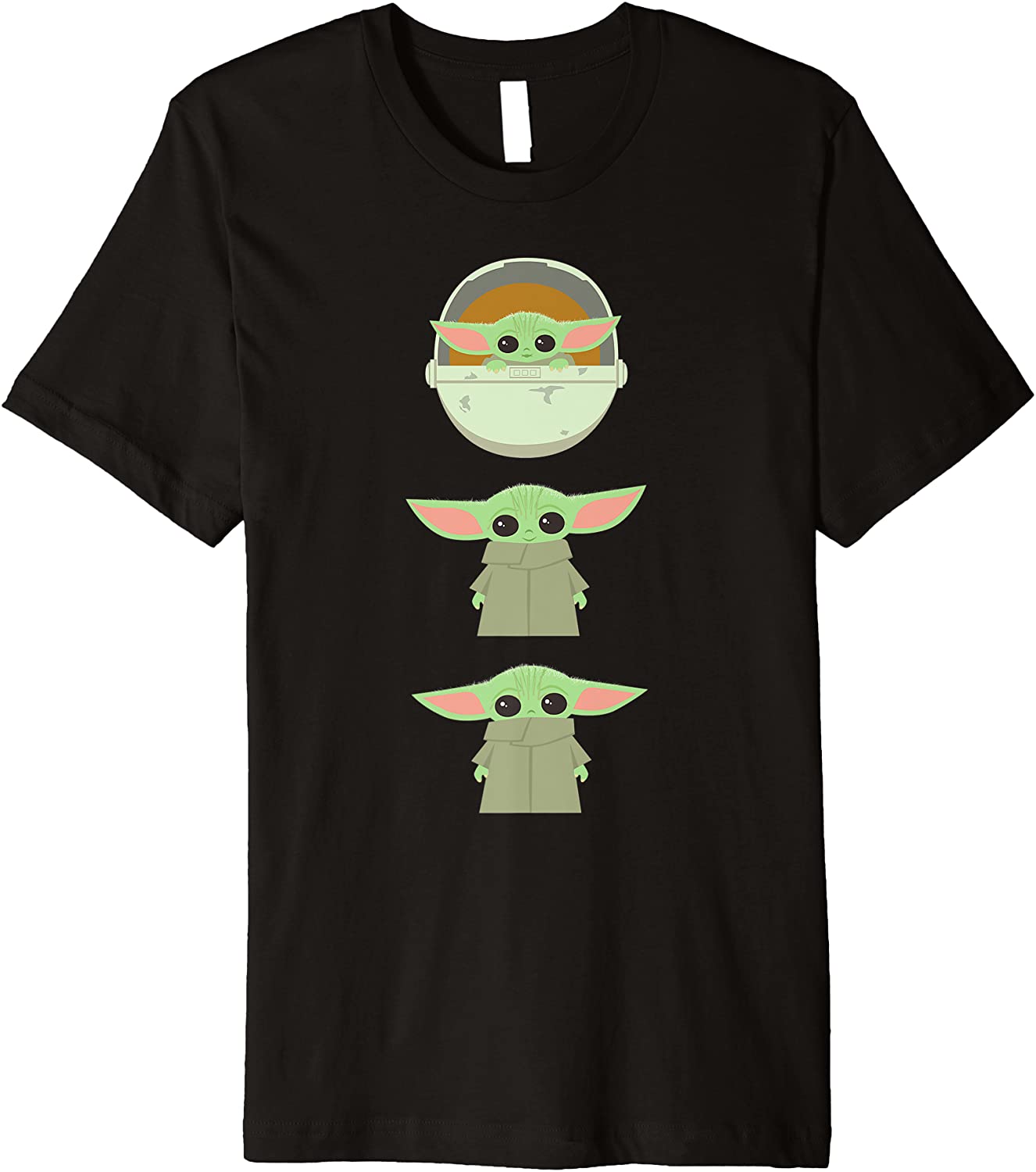 Star Wars The Mandalorian The Child Cartoon Poses Premium T-Shirt