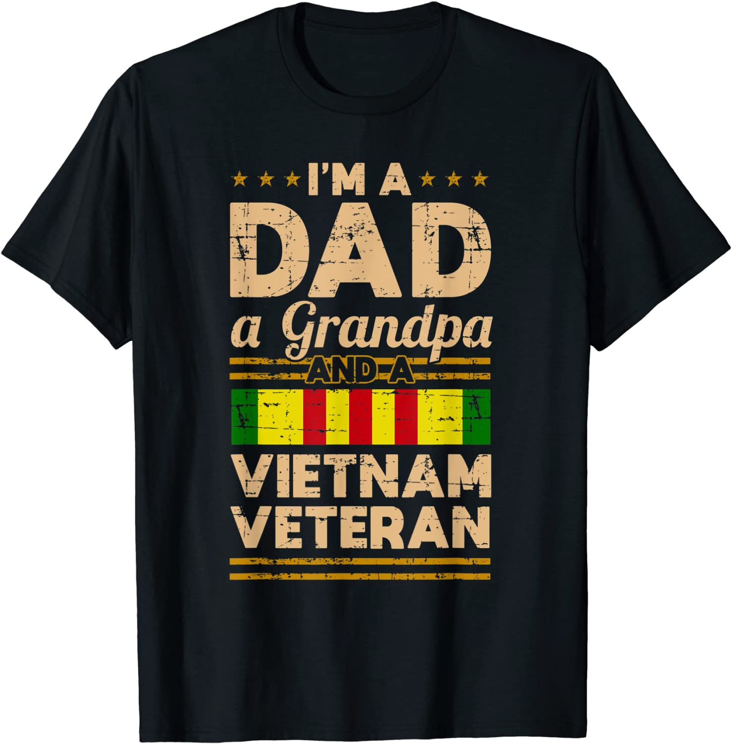 Dad Grandpa Vietnam Veteran Vintage Shirt Mens Gift T-Shirt